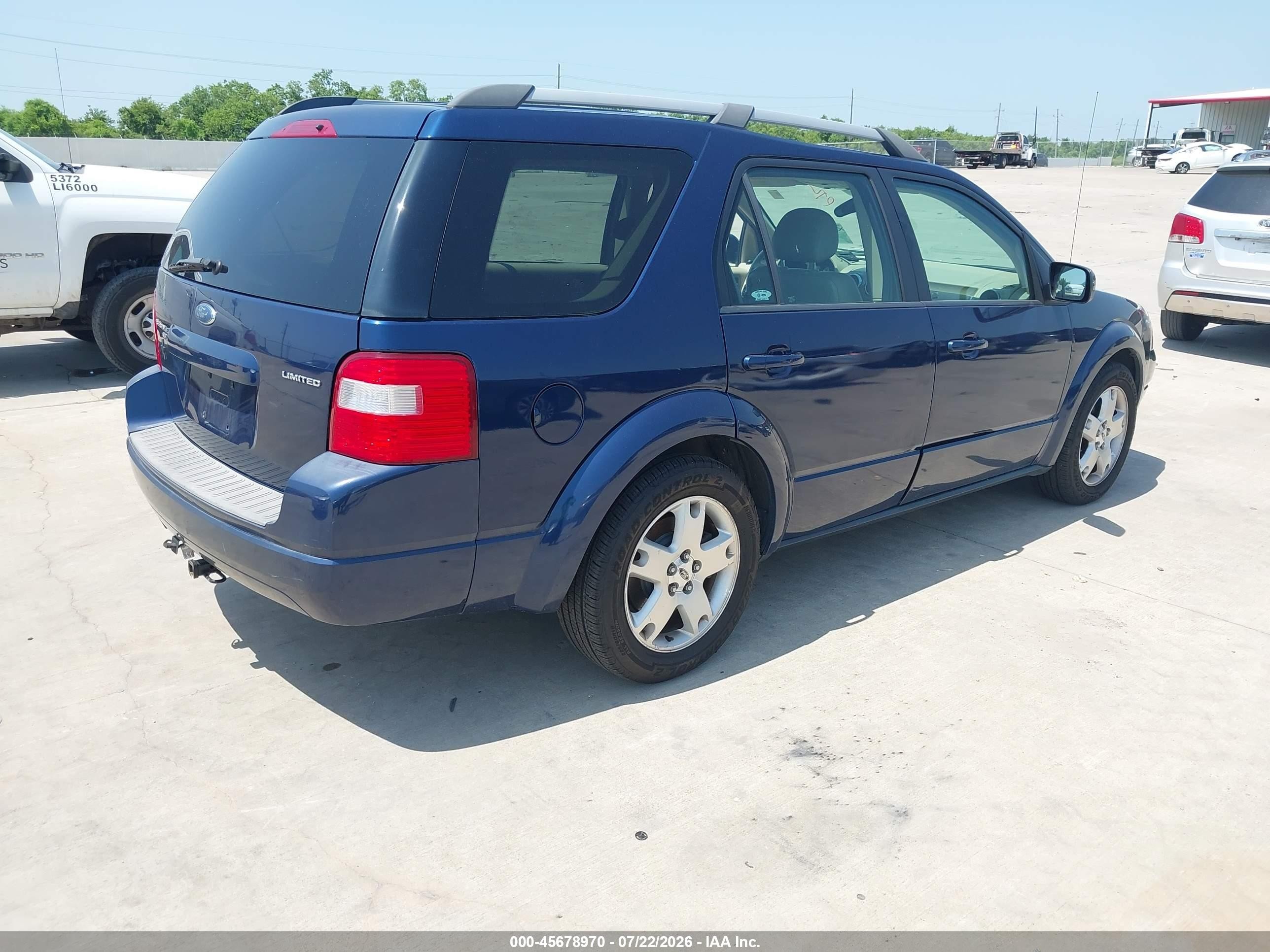 2005 Ford Freestyle Limited Blue vin: 1FMZK06185GA29340