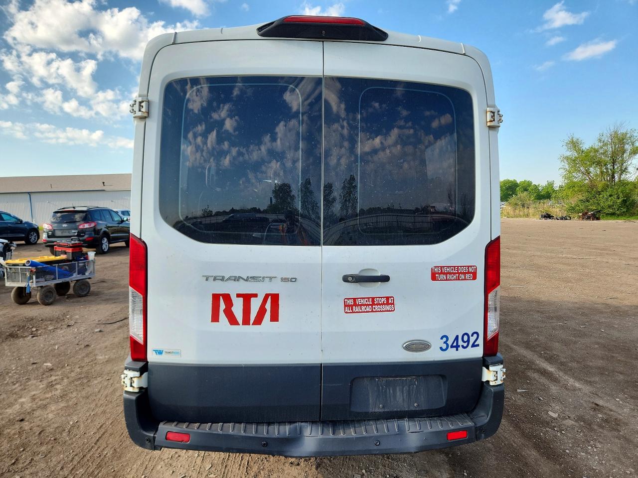2018 Ford Transit White vin: 1FMZK1CM0JKB31369