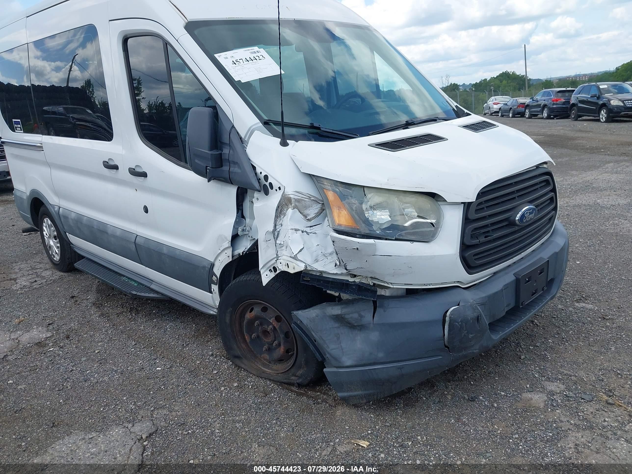 2015 Ford Transit-150 Xl White vin: 1FMZK1CM6FKB33134