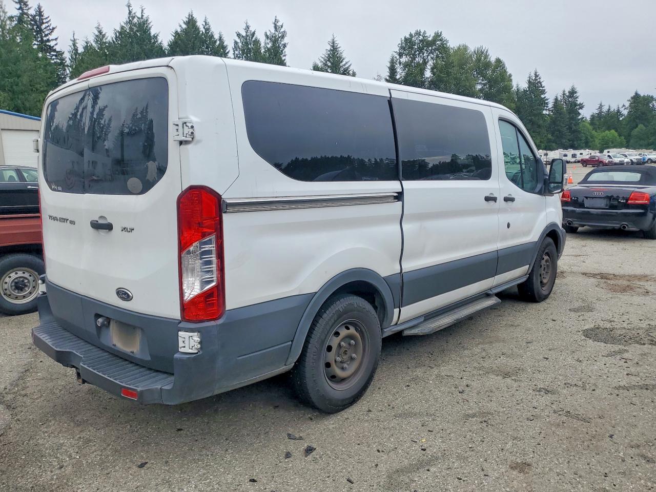 2015 Ford Transit T-150 White vin: 1FMZK1YM2FKB14511