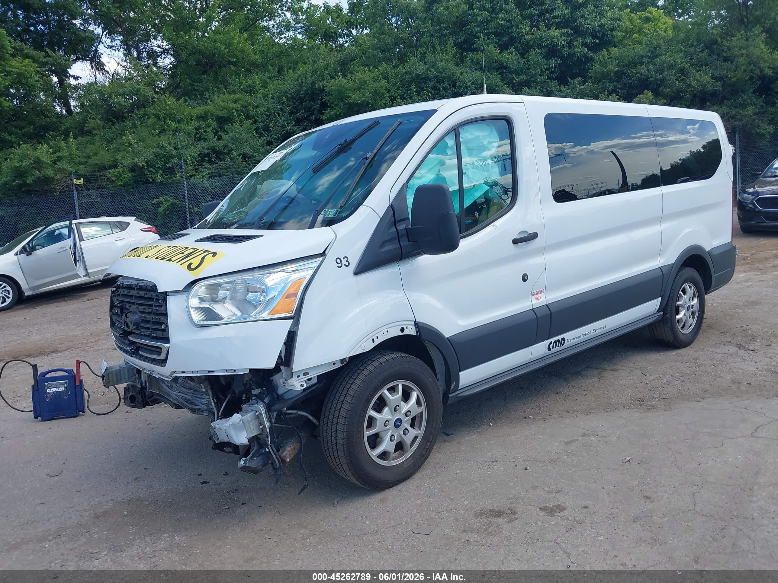 2015 Ford Transit-150 Xlt White vin: 1FMZK1YM8FKA97679