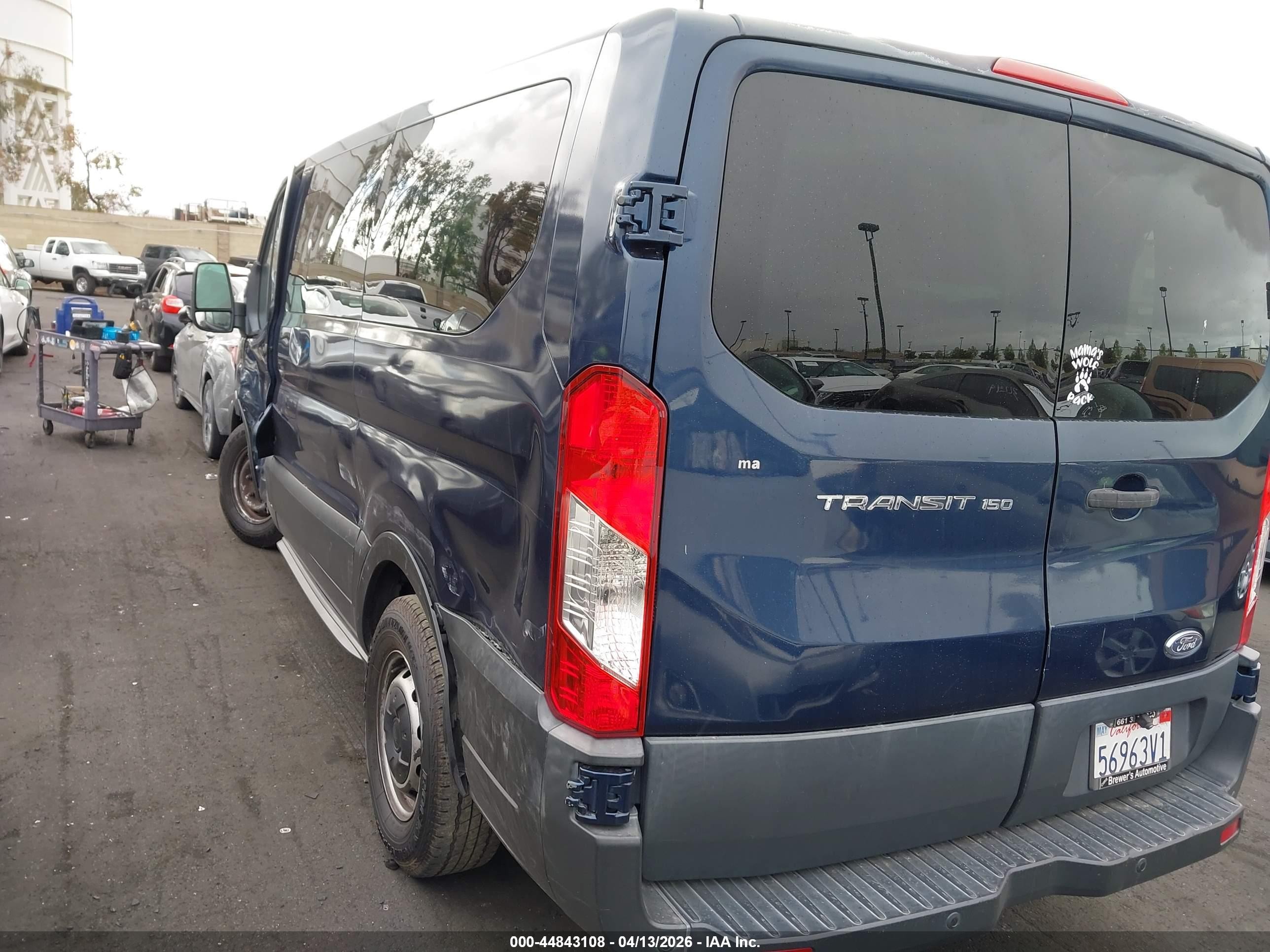 2015 Ford Transit-150 Xl Blue vin: 1FMZK1ZM5FKA85407