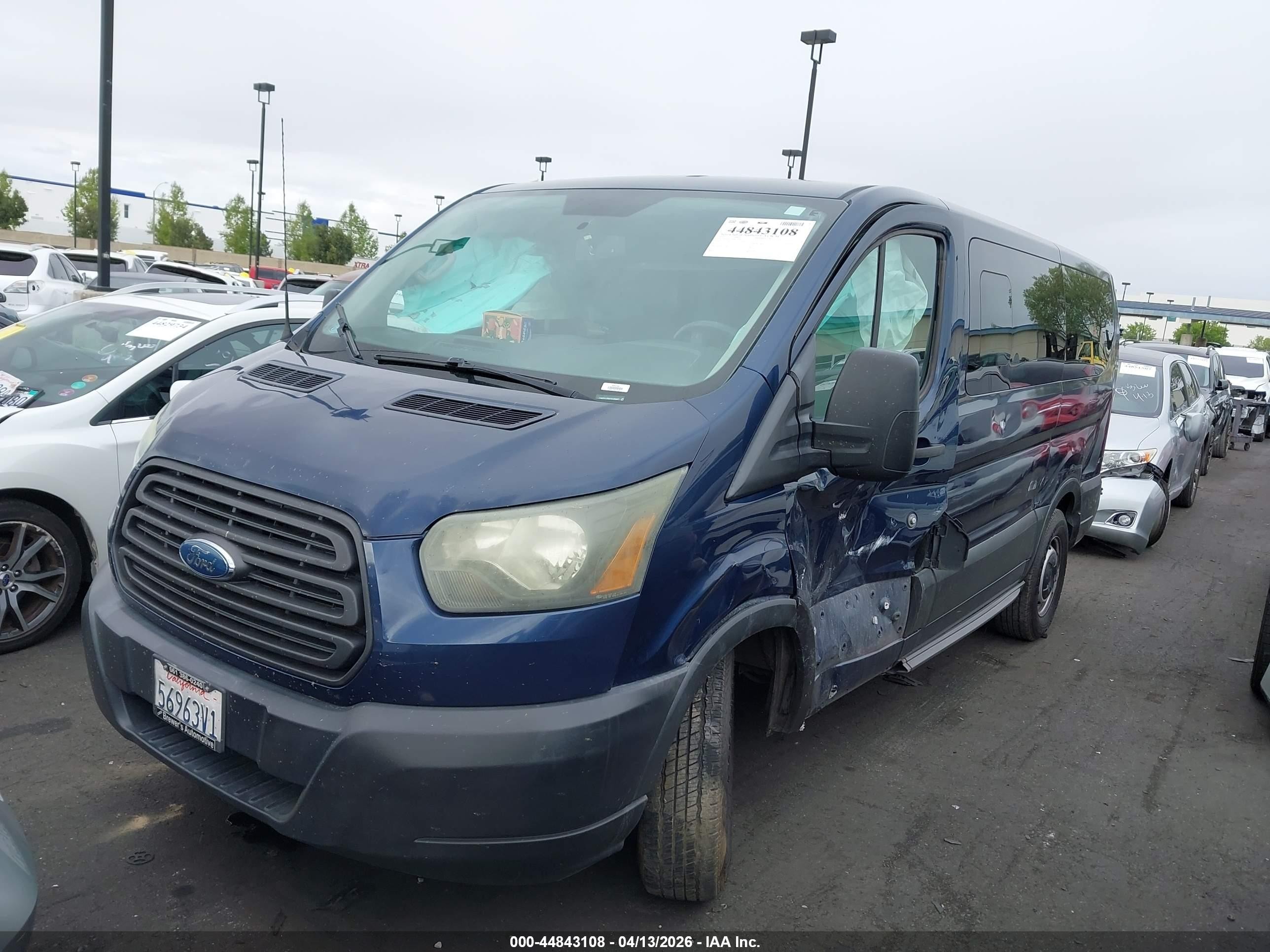 2015 Ford Transit-150 Xl Blue vin: 1FMZK1ZM5FKA85407
