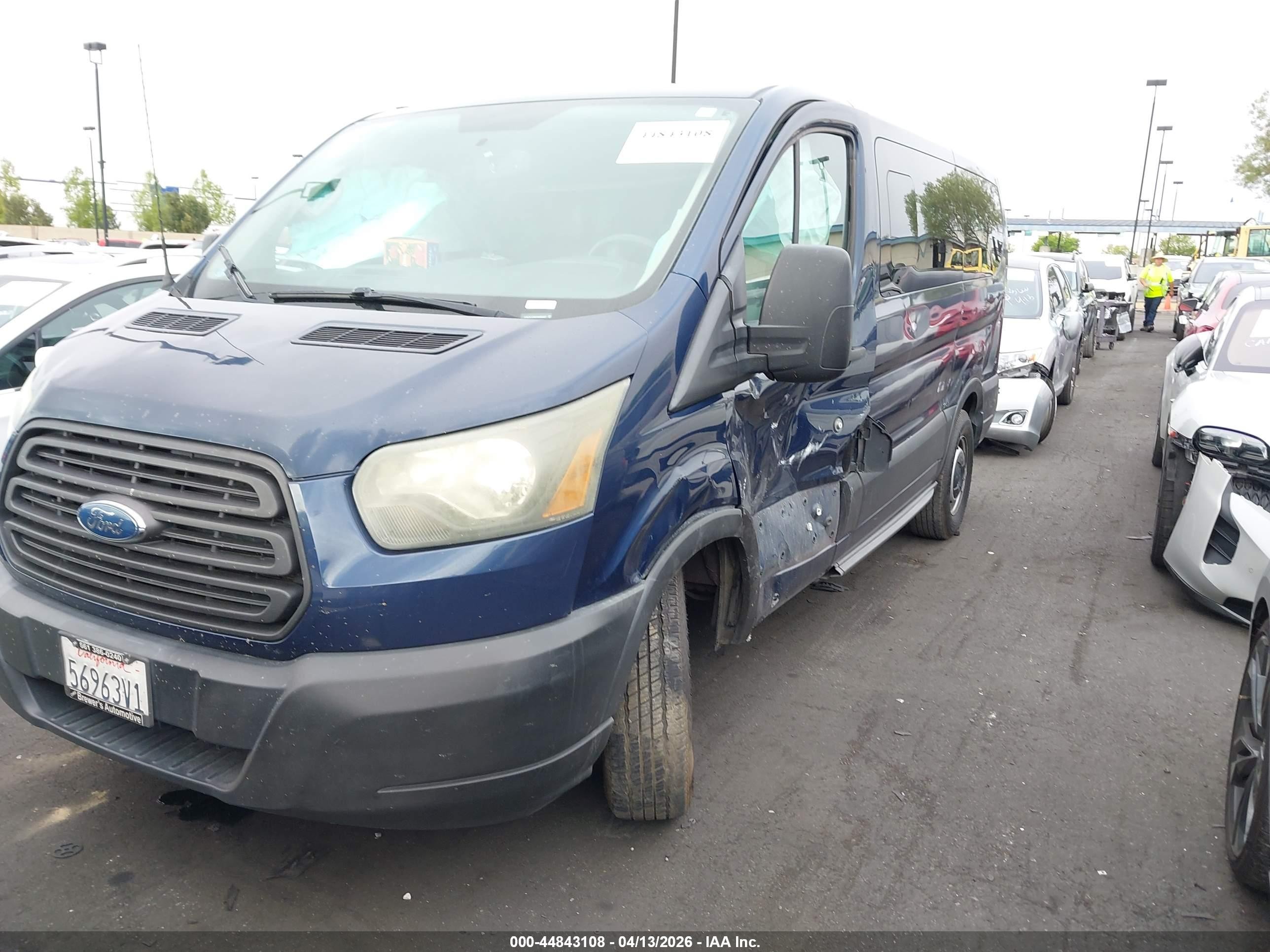 2015 Ford Transit-150 Xl Blue vin: 1FMZK1ZM5FKA85407