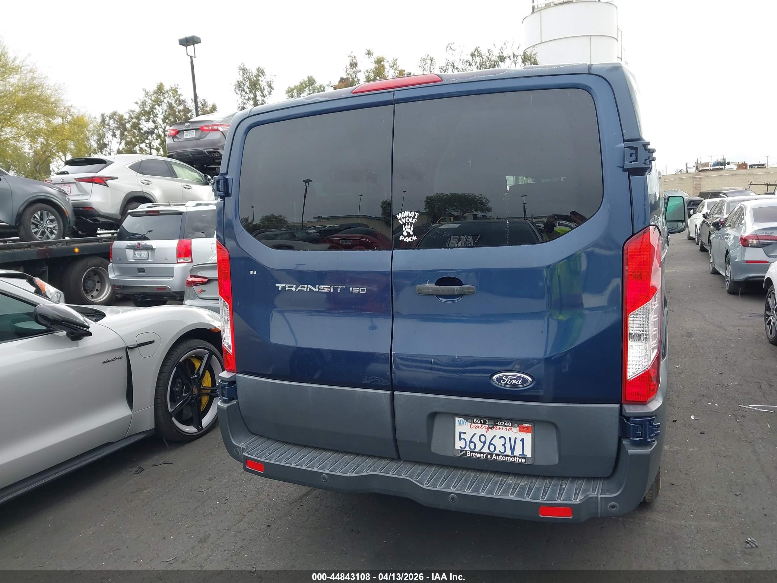 2015 Ford Transit-150 Xl Blue vin: 1FMZK1ZM5FKA85407