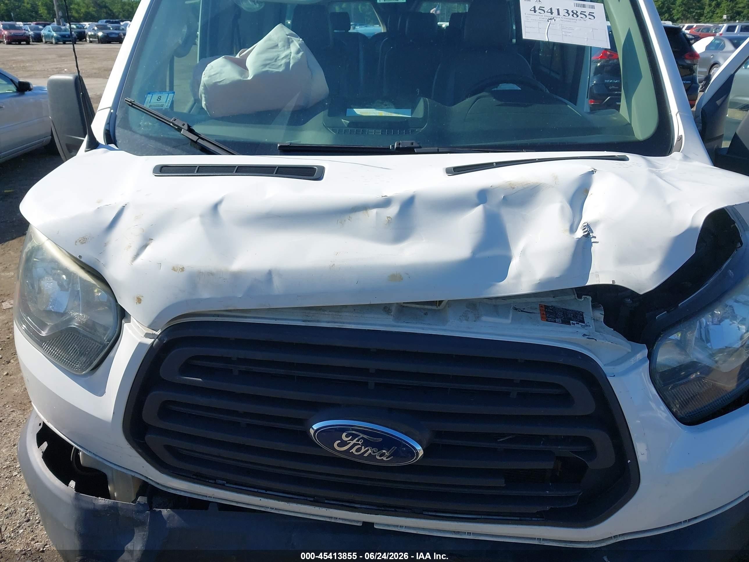 2015 Ford Transit T-150 White vin: 1FMZK1ZM7FKB26605