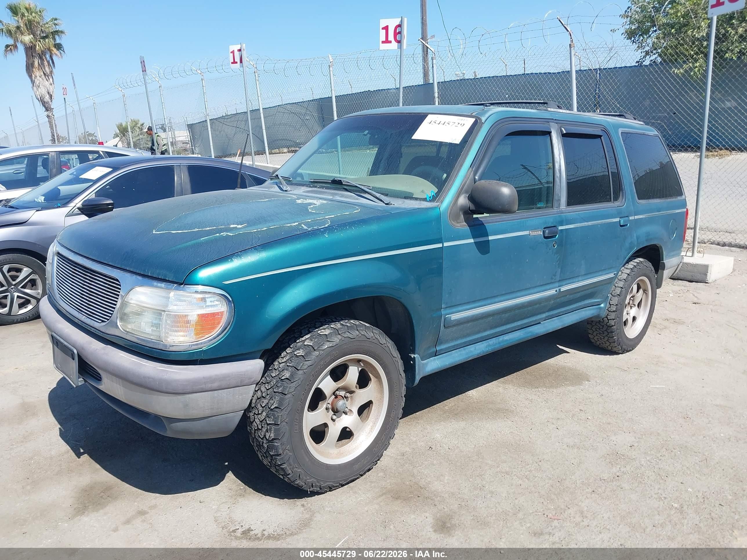 1998 Ford Explorer Eddie Bauer/limited/xl/xlt Green vin: 1FMZU32E2WZB93158