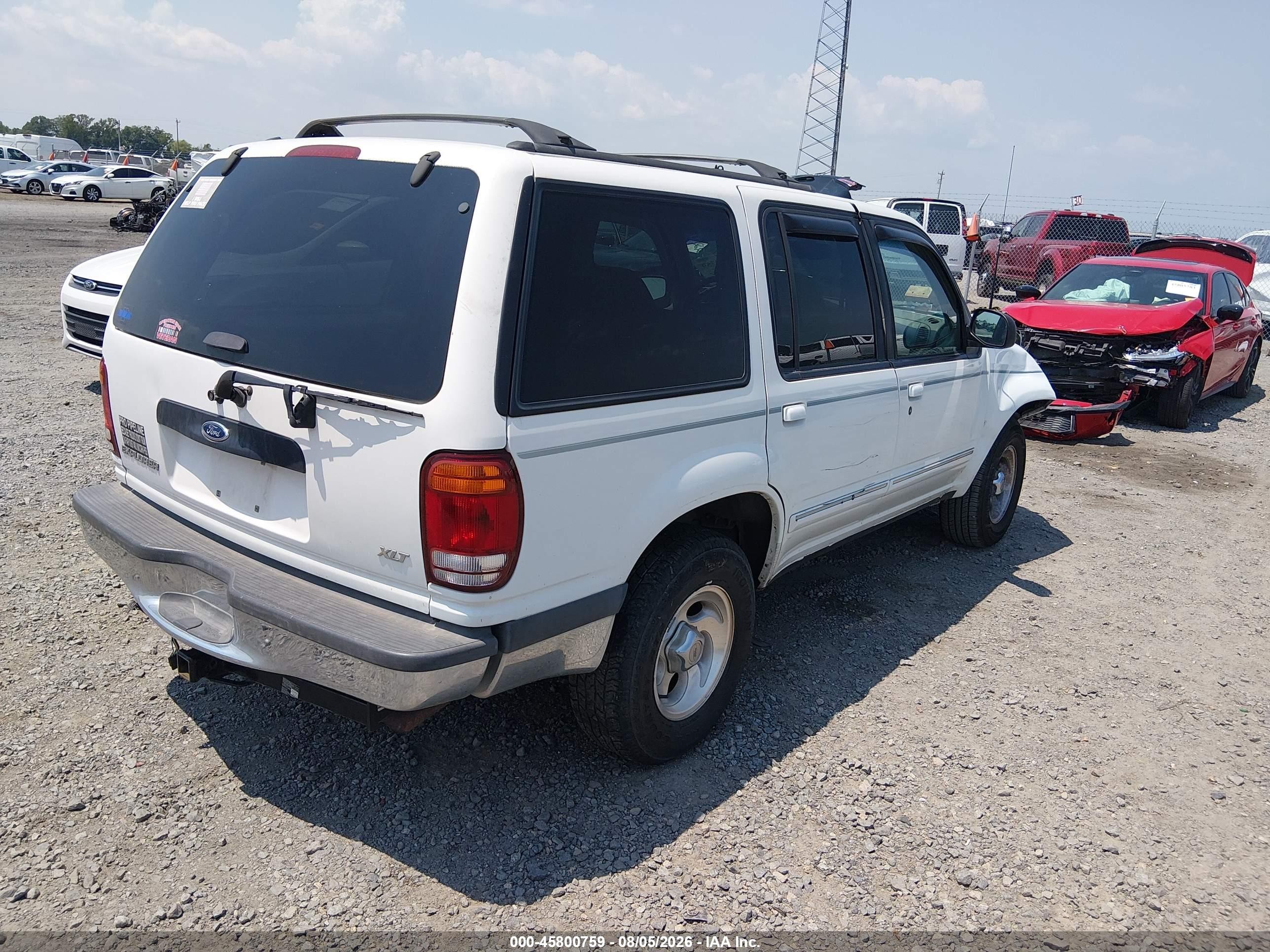 1998 Ford Explorer Eddie Bauer/limited/xlt White vin: 1FMZU32P9WZC32751