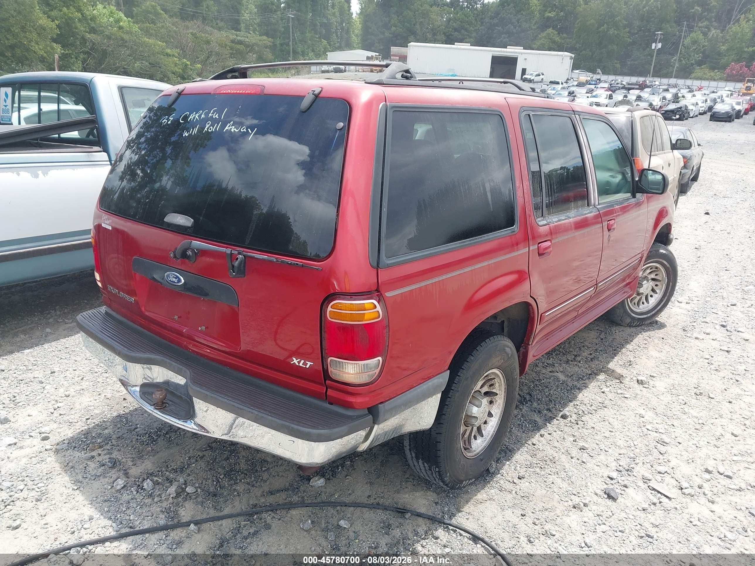 1998 Ford Explorer Eddie Bauer/limited/xl/xlt Red vin: 1FMZU32X6WZB00823