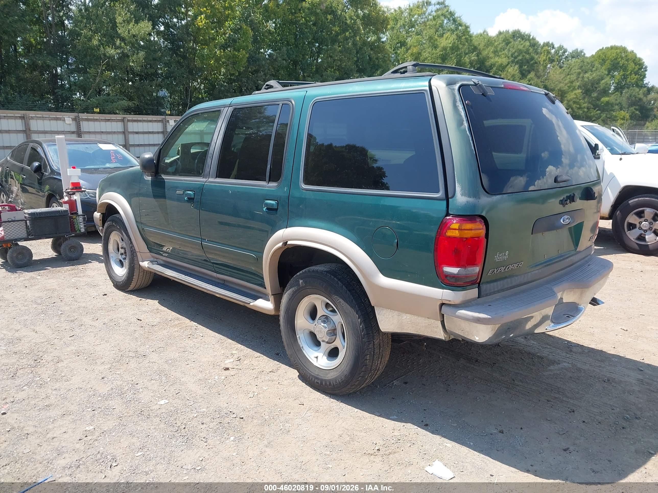 1999 Ford Explorer Eddie Bauer/limited/xlt Green vin: 1FMZU34E8XZB54234