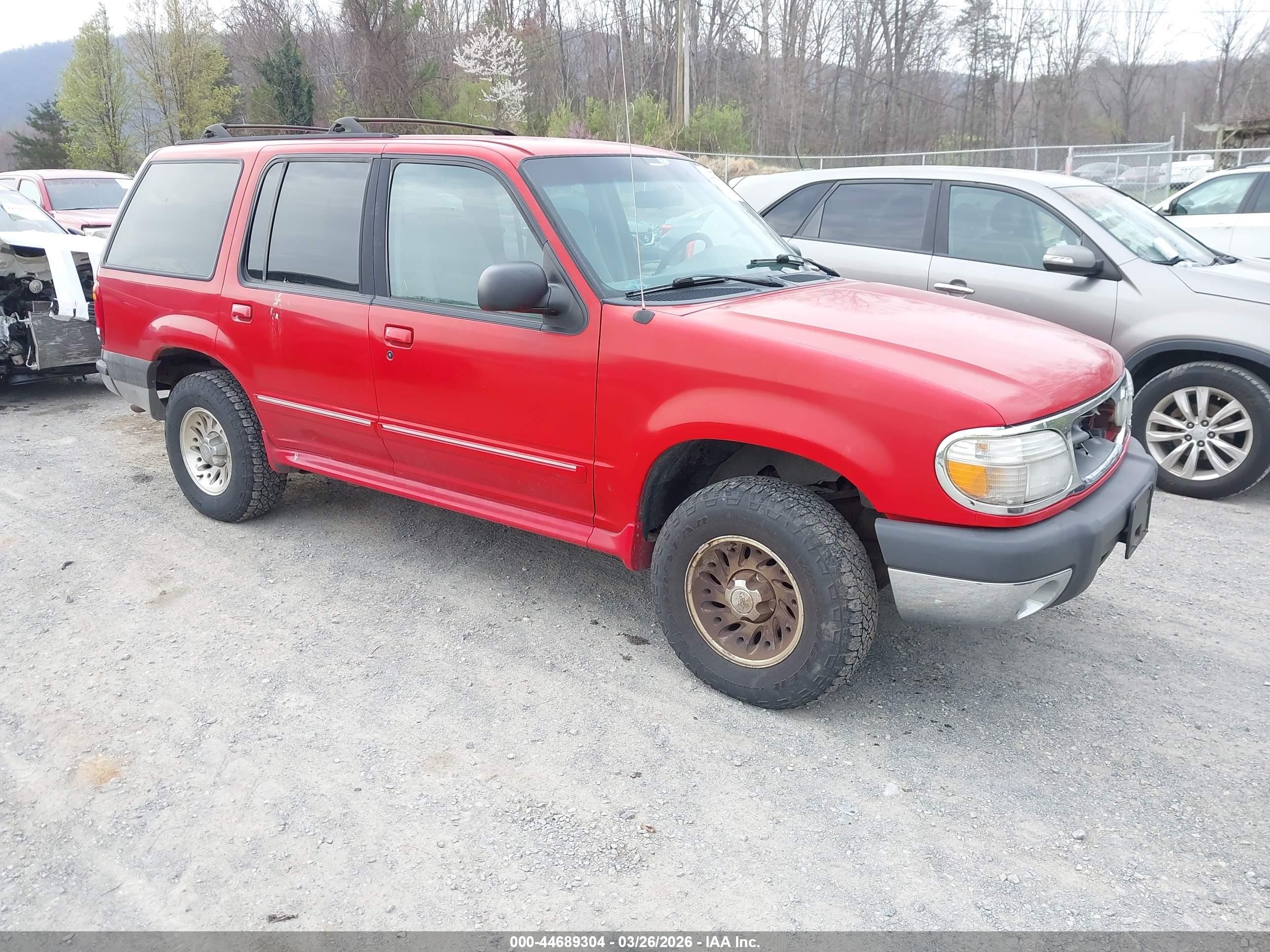 1999 Ford Explorer Xl/xlt Red vin: 1FMZU34X9XZB05755