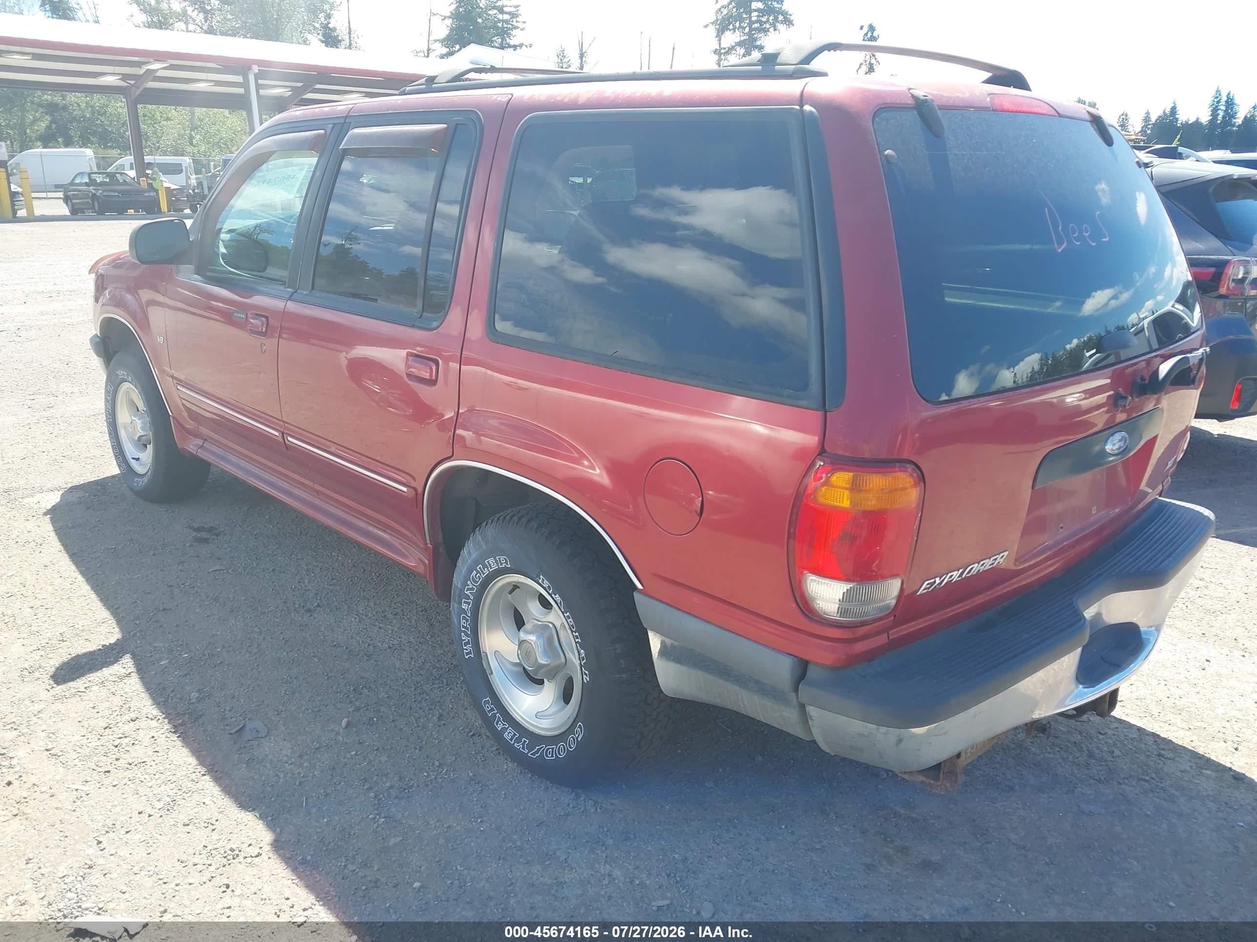 1998 Ford Explorer Eddie Bauer/limited/xlt Red vin: 1FMZU35P3WUA34501