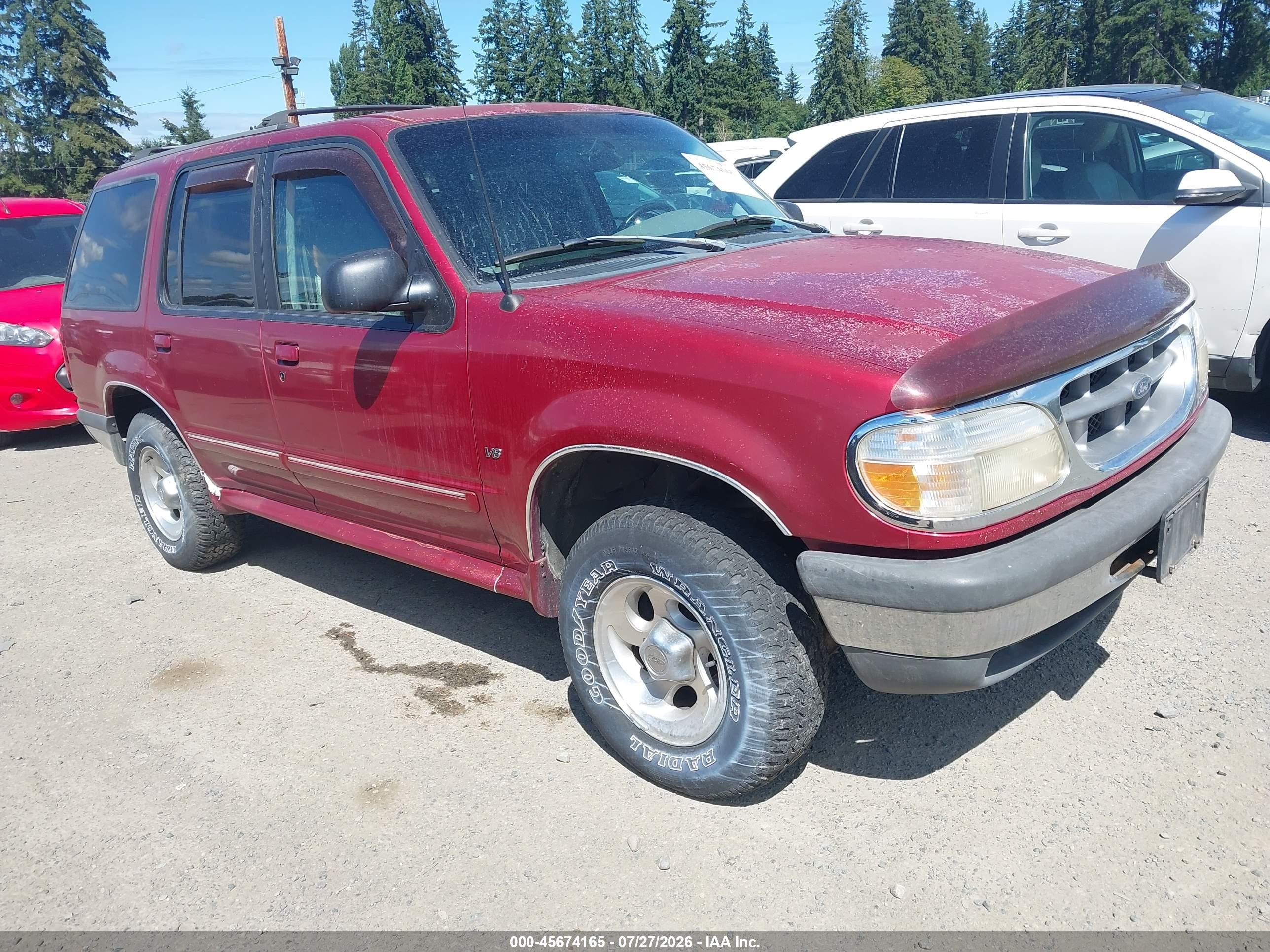 1998 Ford Explorer Eddie Bauer/limited/xlt Red vin: 1FMZU35P3WUA34501
