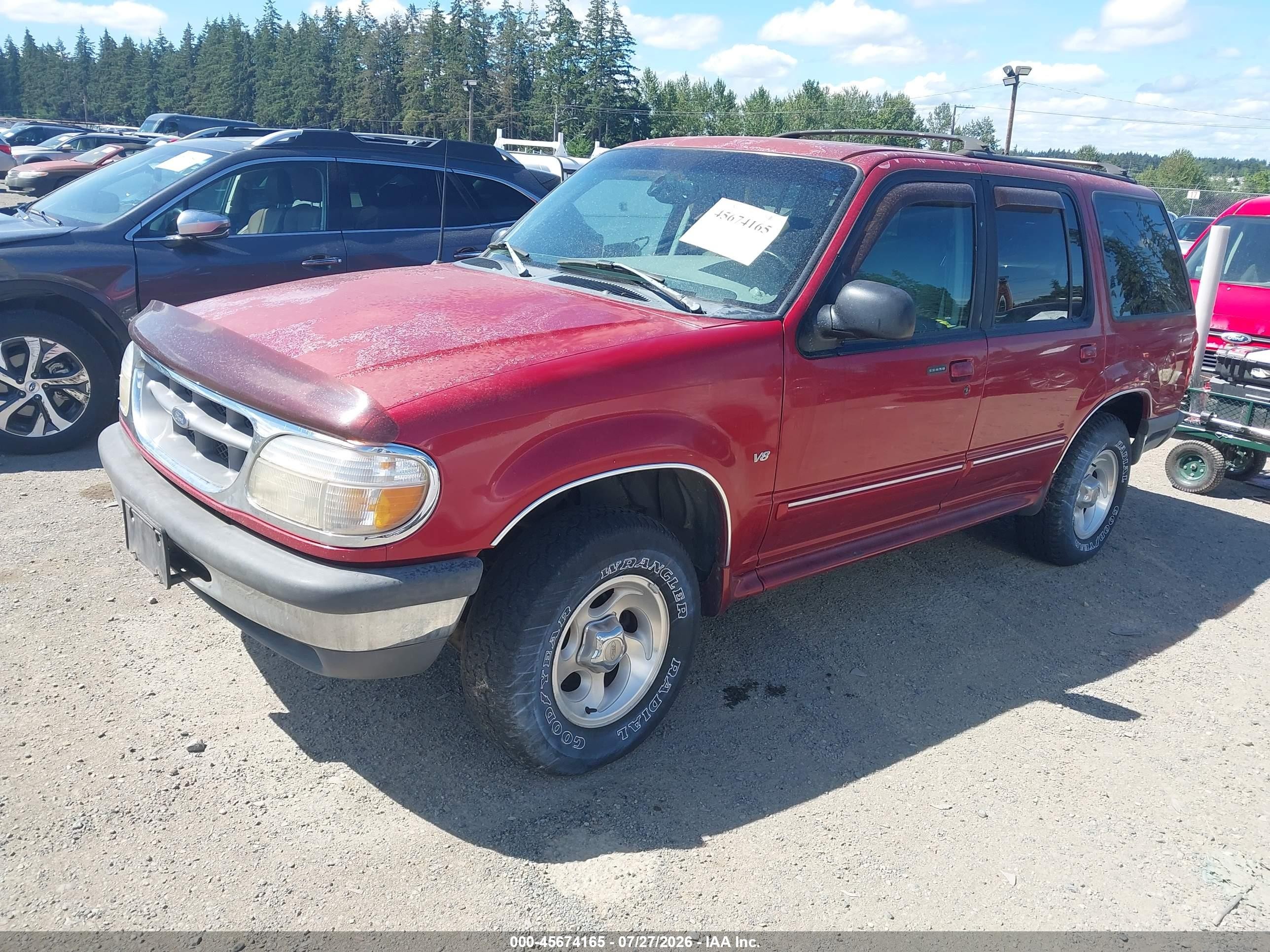 1998 Ford Explorer Eddie Bauer/limited/xlt Red vin: 1FMZU35P3WUA34501