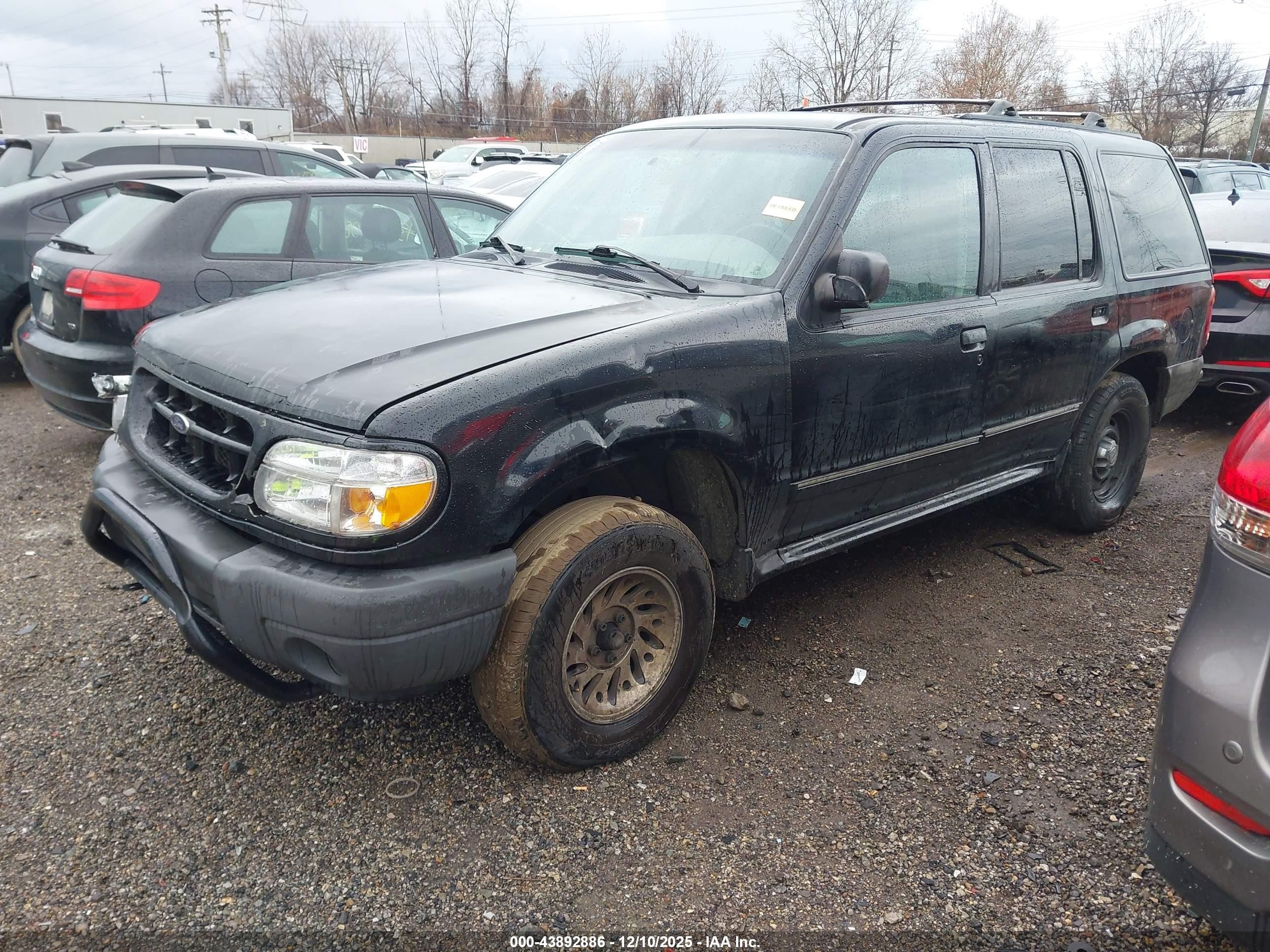 2001 Ford Explorer Xls Black vin: 1FMZU62E91ZA72525