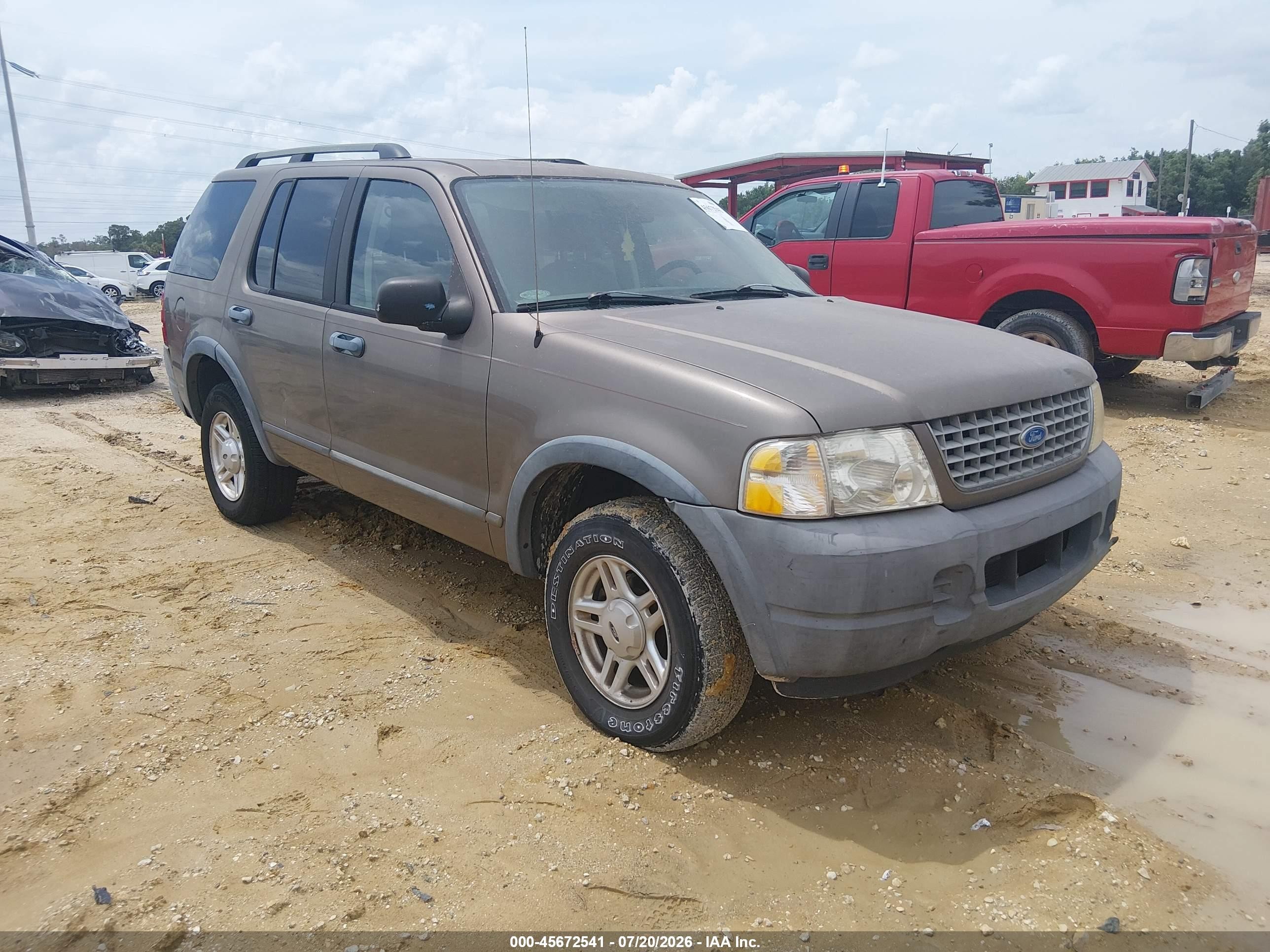 2003 Ford Explorer Xls Gray vin: 1FMZU62K33UA86281