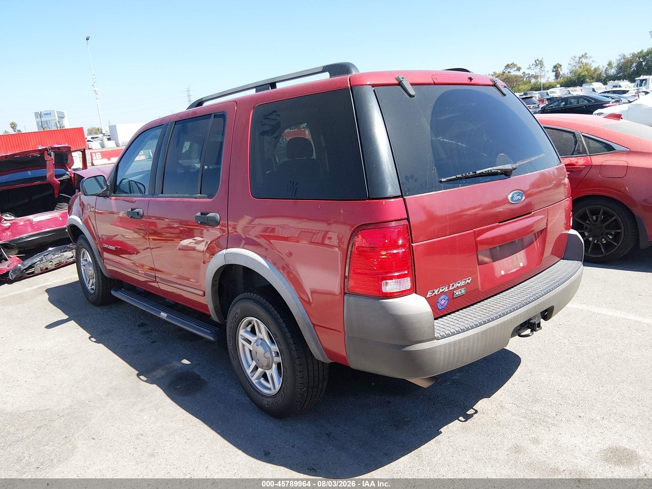 2002 Ford Explorer Xls Red vin: 1FMZU62K82ZC95260