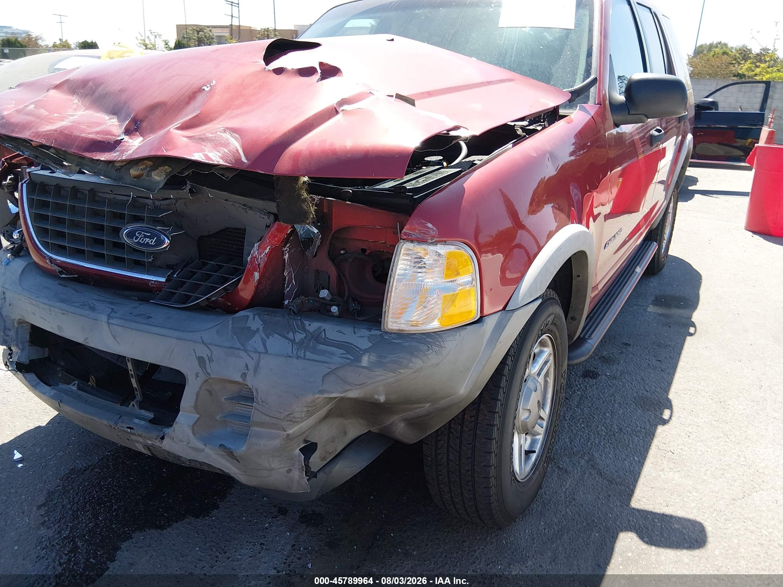 2002 Ford Explorer Xls Red vin: 1FMZU62K82ZC95260