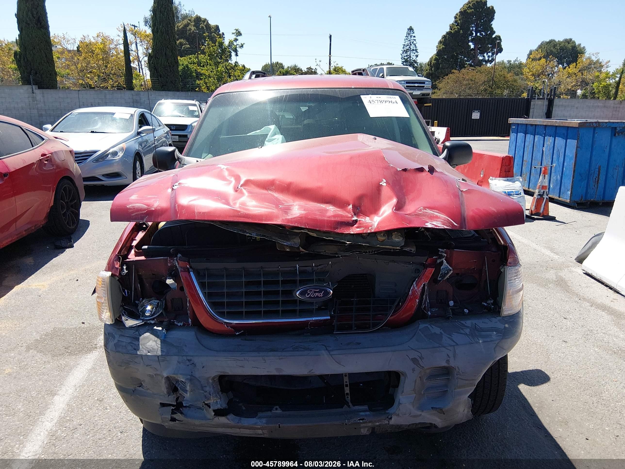 2002 Ford Explorer Xls Red vin: 1FMZU62K82ZC95260