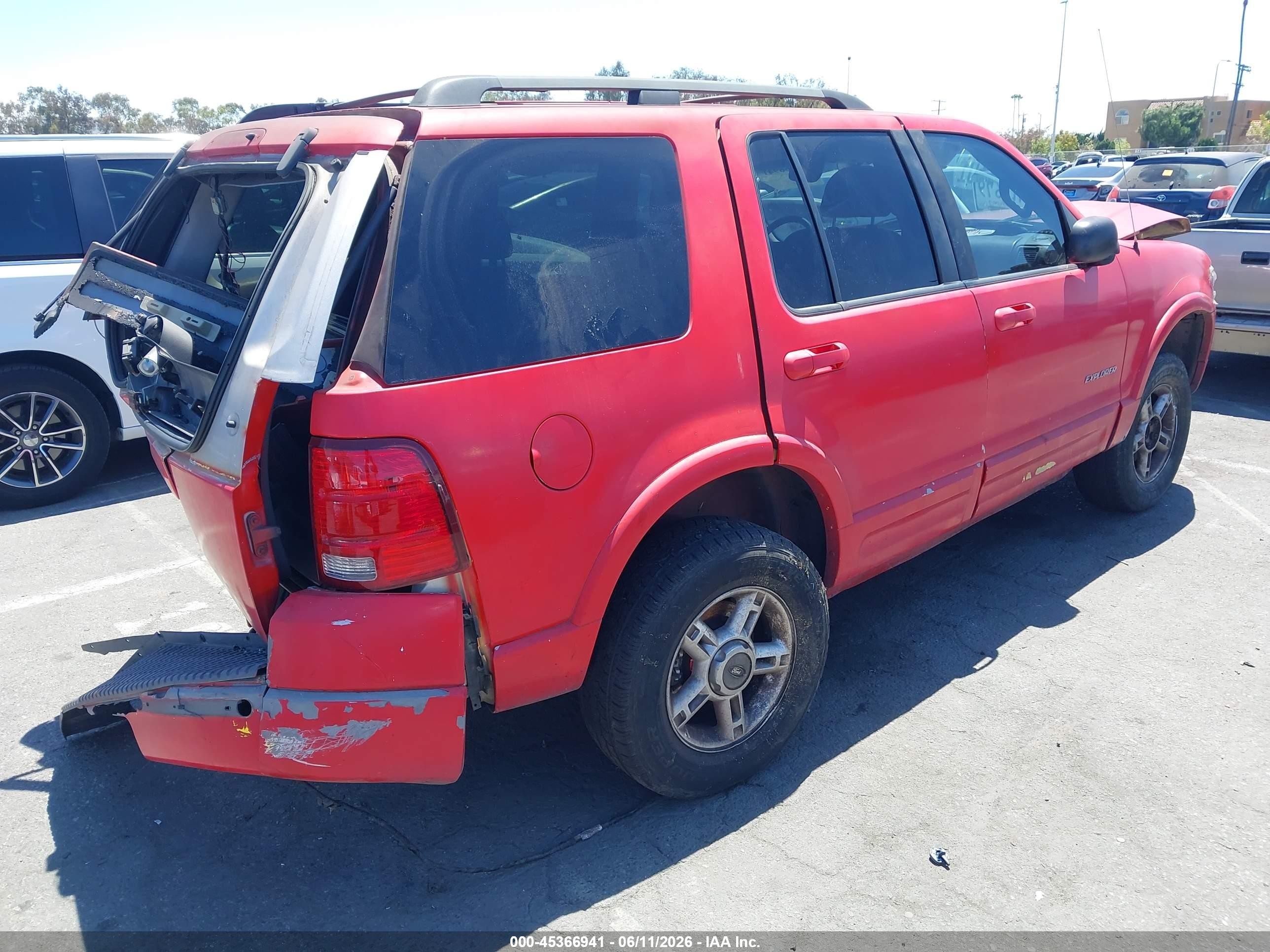 2002 Ford Explorer Xlt Red vin: 1FMZU63E22ZC37010