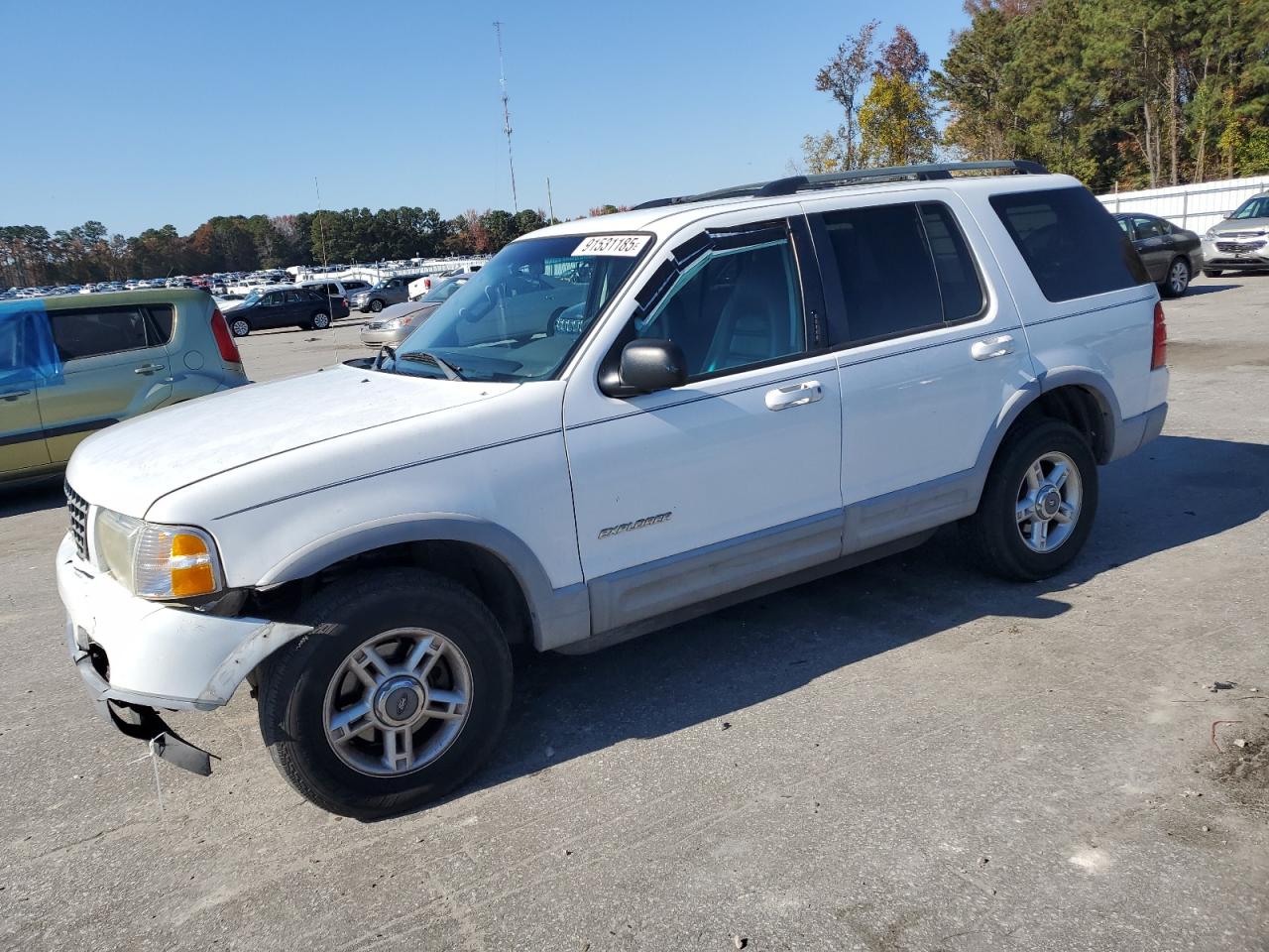 2002 Ford Explorer Xlt White vin: 1FMZU63E72ZC06335
