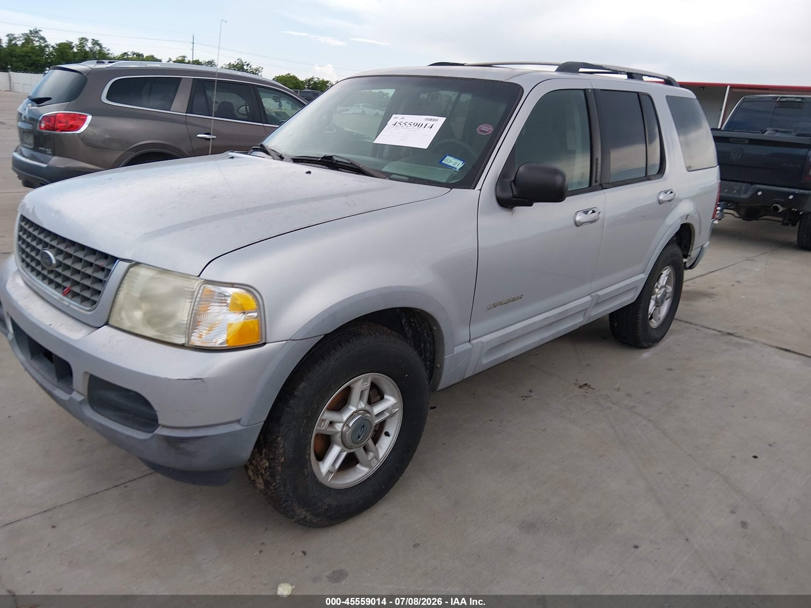 2002 Ford Explorer Xlt Gray vin: 1FMZU63E92UA06103