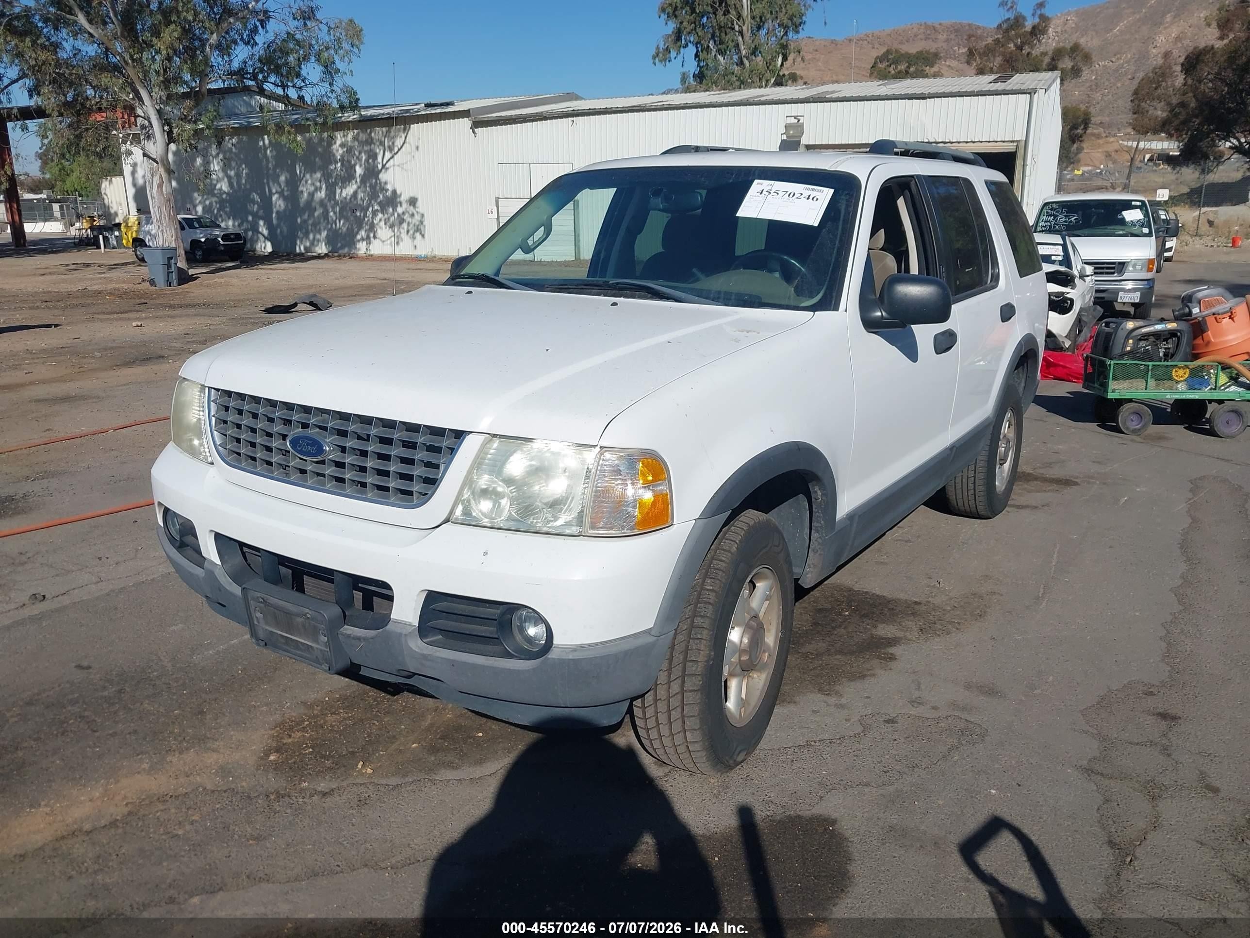 2003 Ford Explorer Nbx/xlt White vin: 1FMZU63KX3UB33210