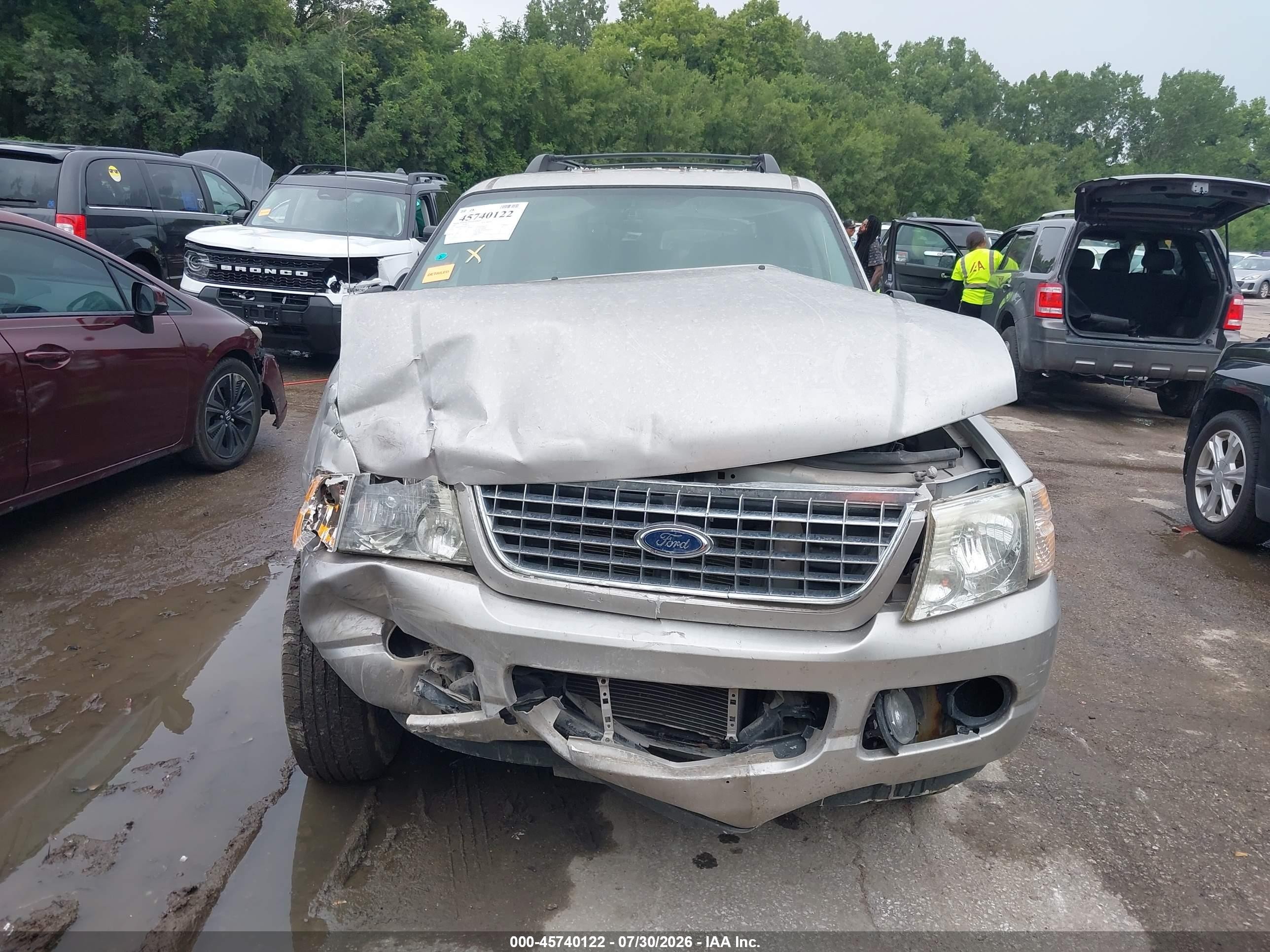 2005 Ford Explorer Xlt/xlt Sport Silver vin: 1FMZU63W55UB12724