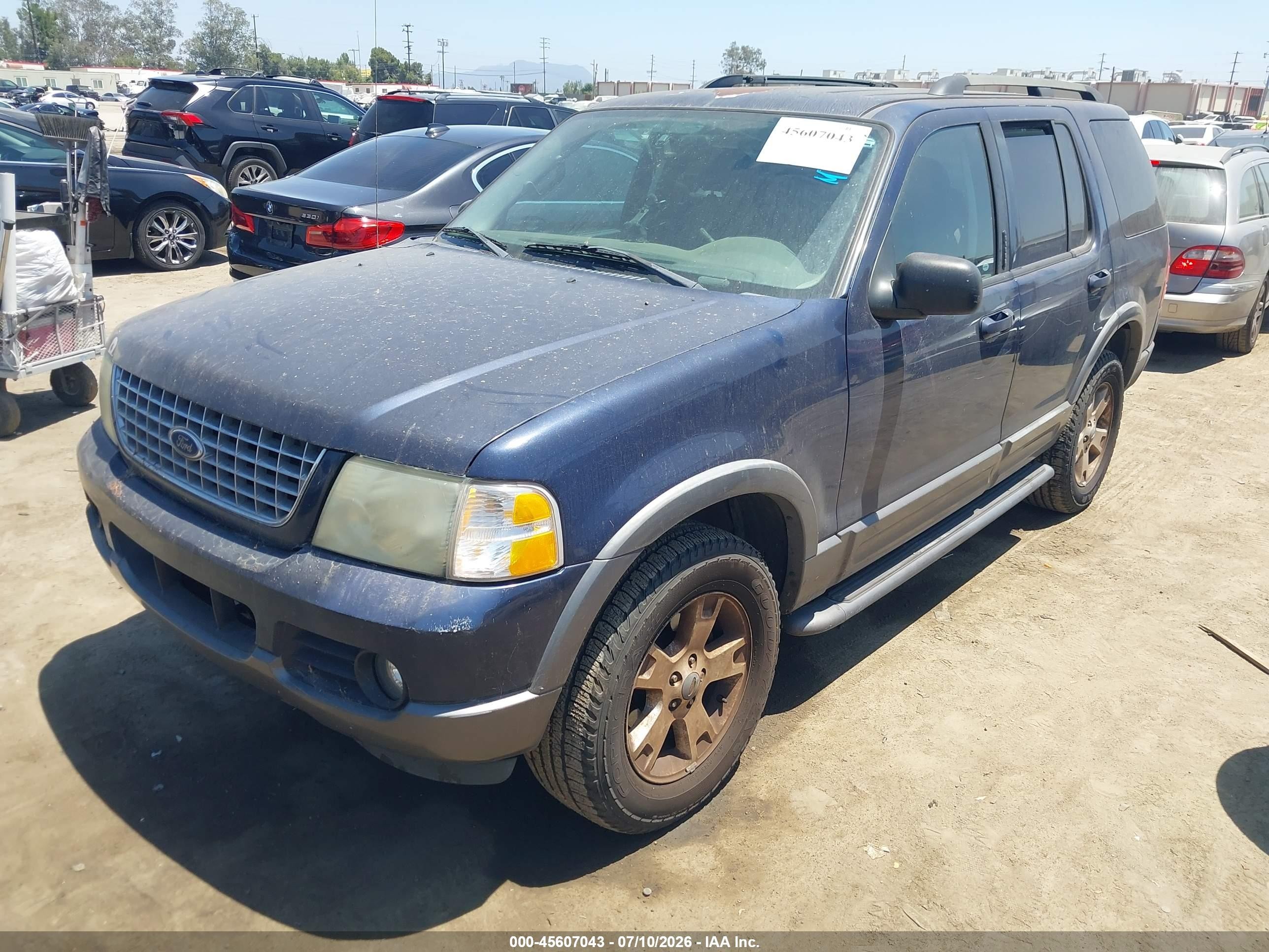 2003 Ford Explorer Nbx/xlt Синий vin: 1FMZU63WX3ZB10936