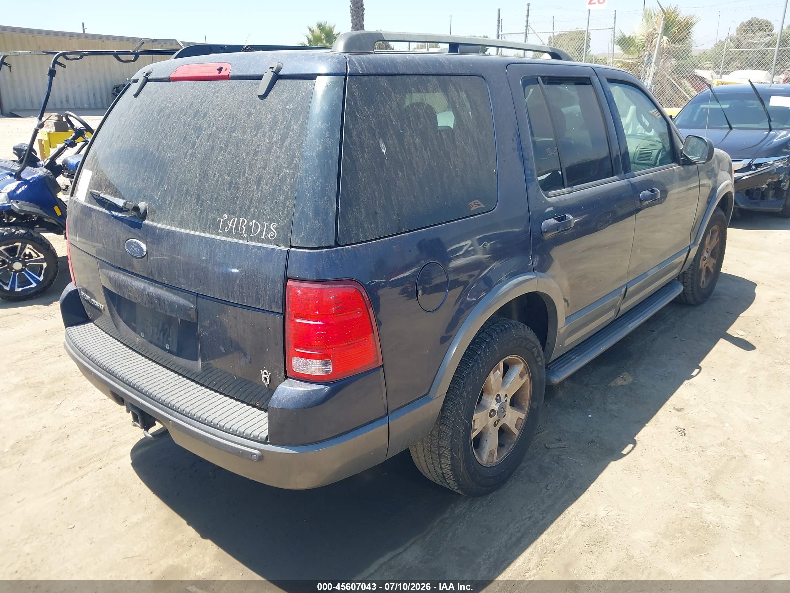 2003 Ford Explorer Nbx/xlt Синий vin: 1FMZU63WX3ZB10936