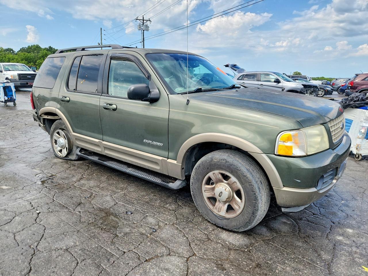 2002 Ford Explorer Eddie Bauer Green vin: 1FMZU64EX2UA52232