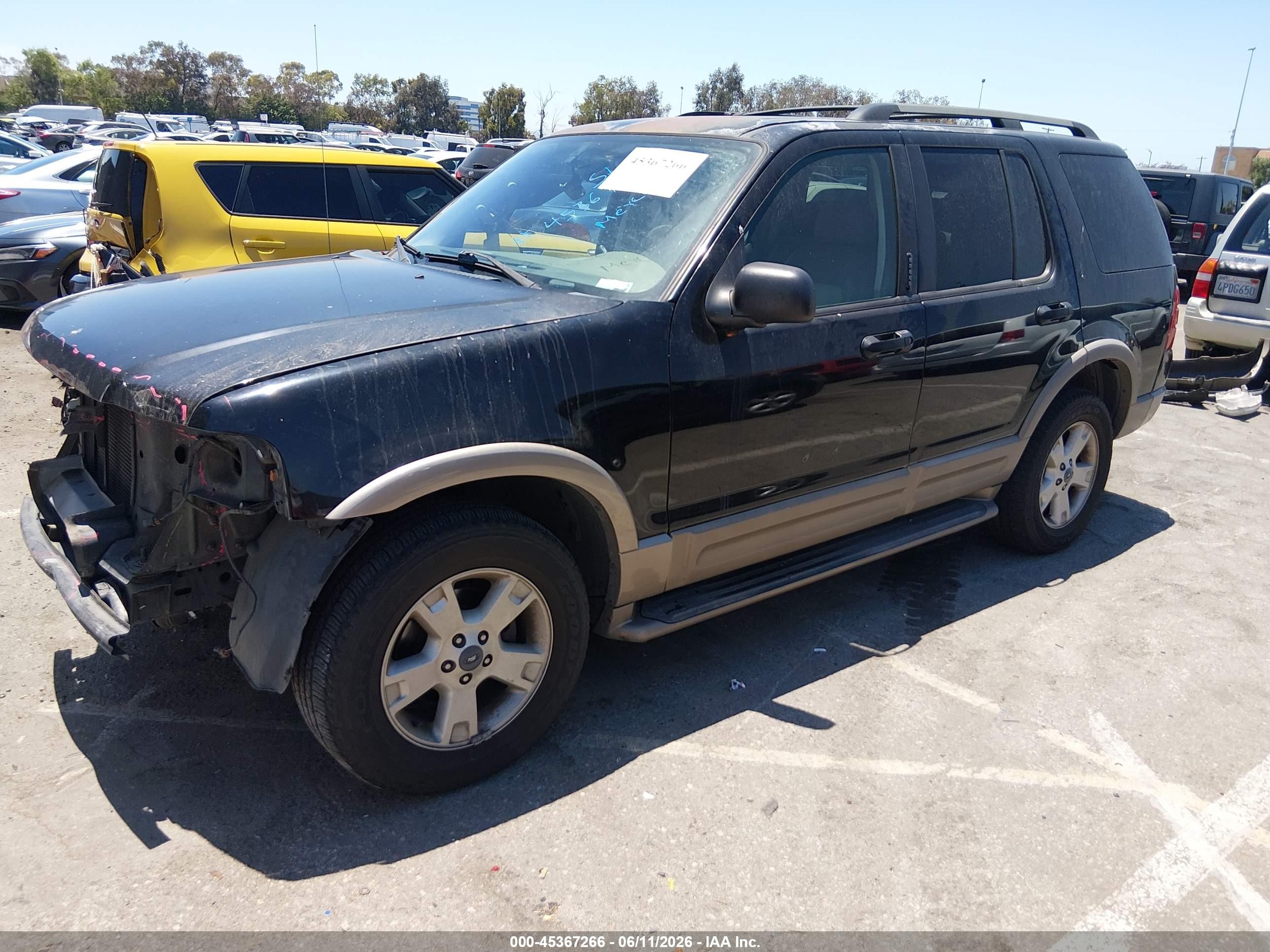 2003 Ford Explorer Eddie Bauer Black vin: 1FMZU64K03ZA11683