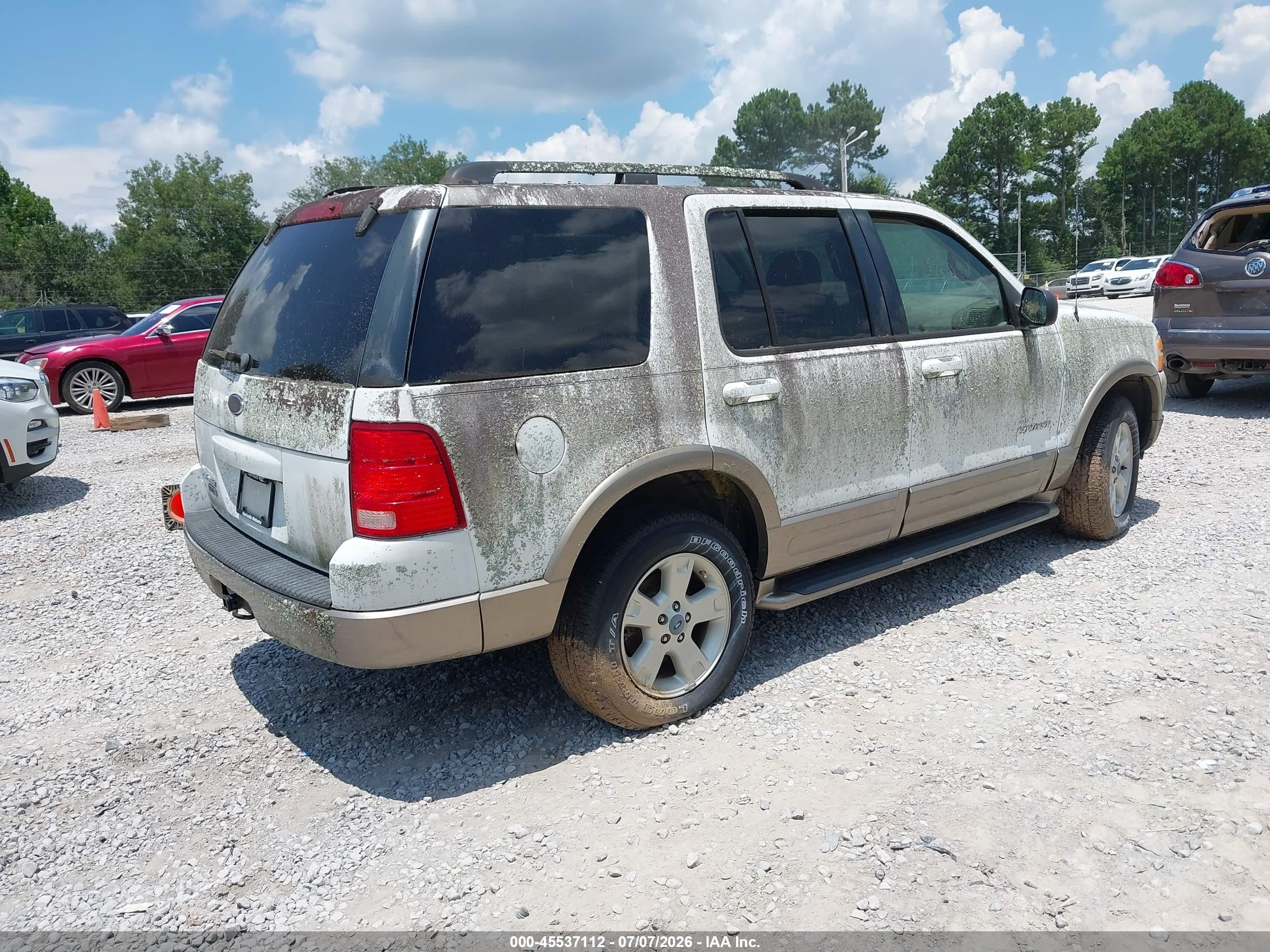 2004 Ford Explorer Eddie Bauer White vin: 1FMZU64K04UC09775
