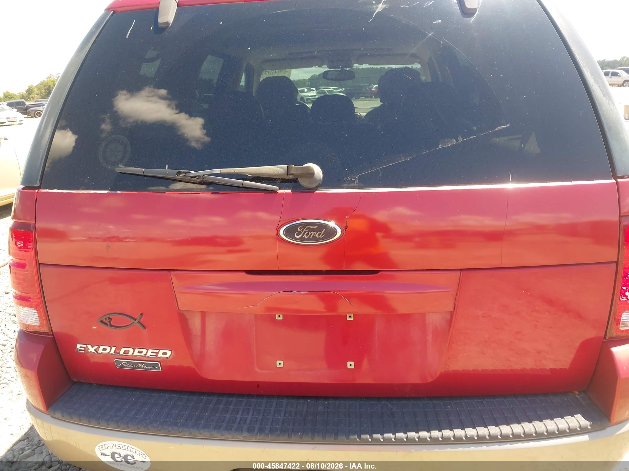 2003 Ford Explorer Eddie Bauer Red vin: 1FMZU64K13UB60861