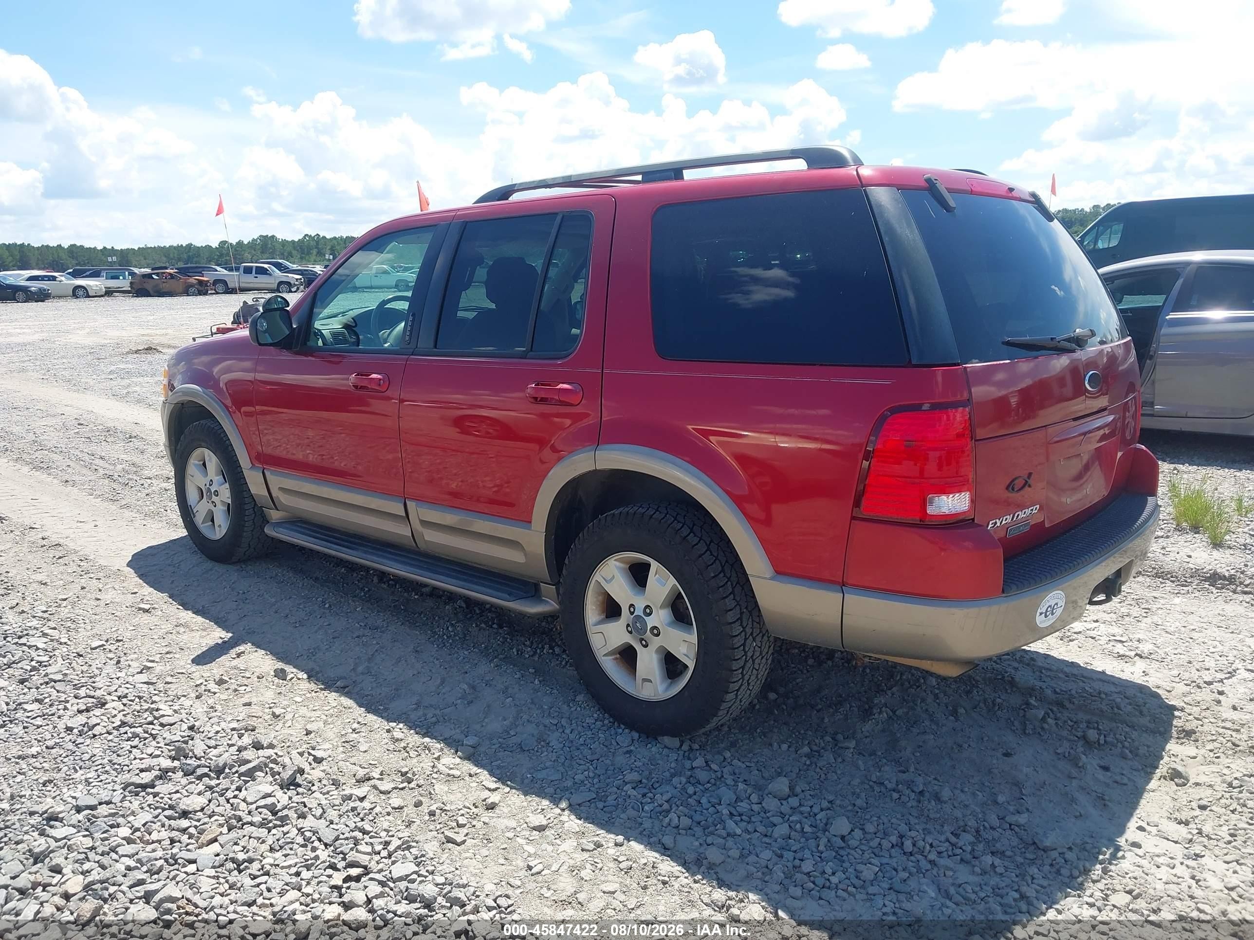 2003 Ford Explorer Eddie Bauer Red vin: 1FMZU64K13UB60861