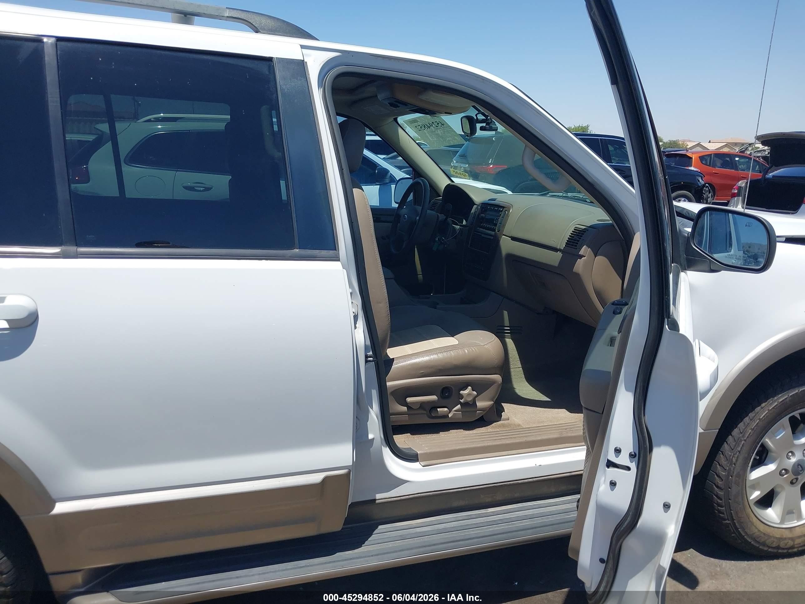 2004 Ford Explorer Eddie Bauer White vin: 1FMZU64W04UB18654