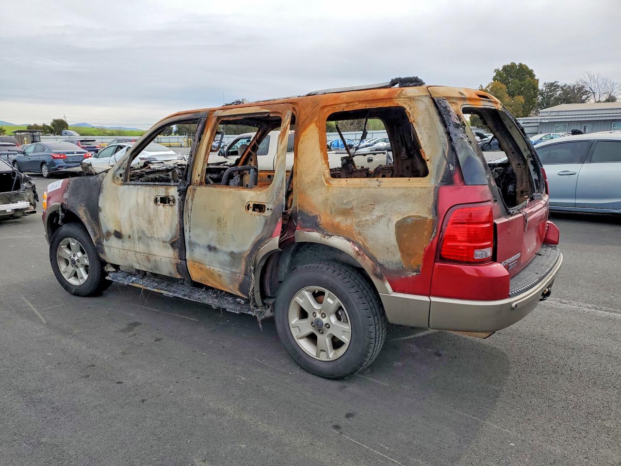 2004 Ford Explorer Eddie Bauer Red vin: 1FMZU64W44UB01968