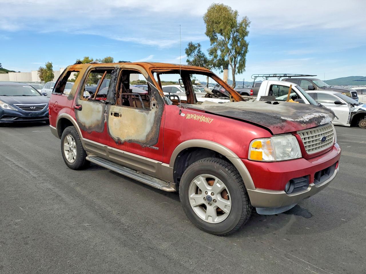 2004 Ford Explorer Eddie Bauer Red vin: 1FMZU64W44UB01968