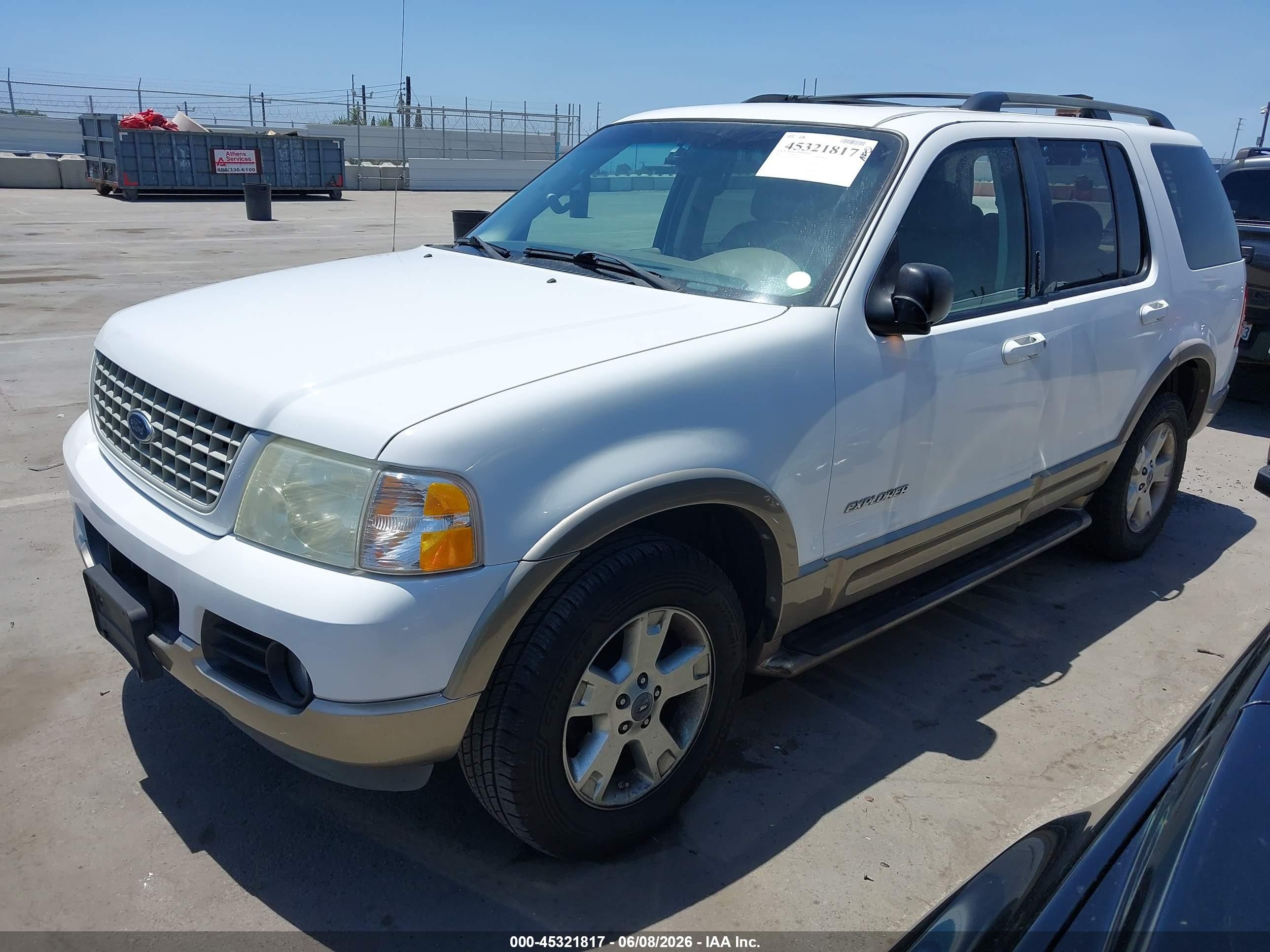 2004 Ford Explorer Eddie Bauer White vin: 1FMZU64W44UB50684