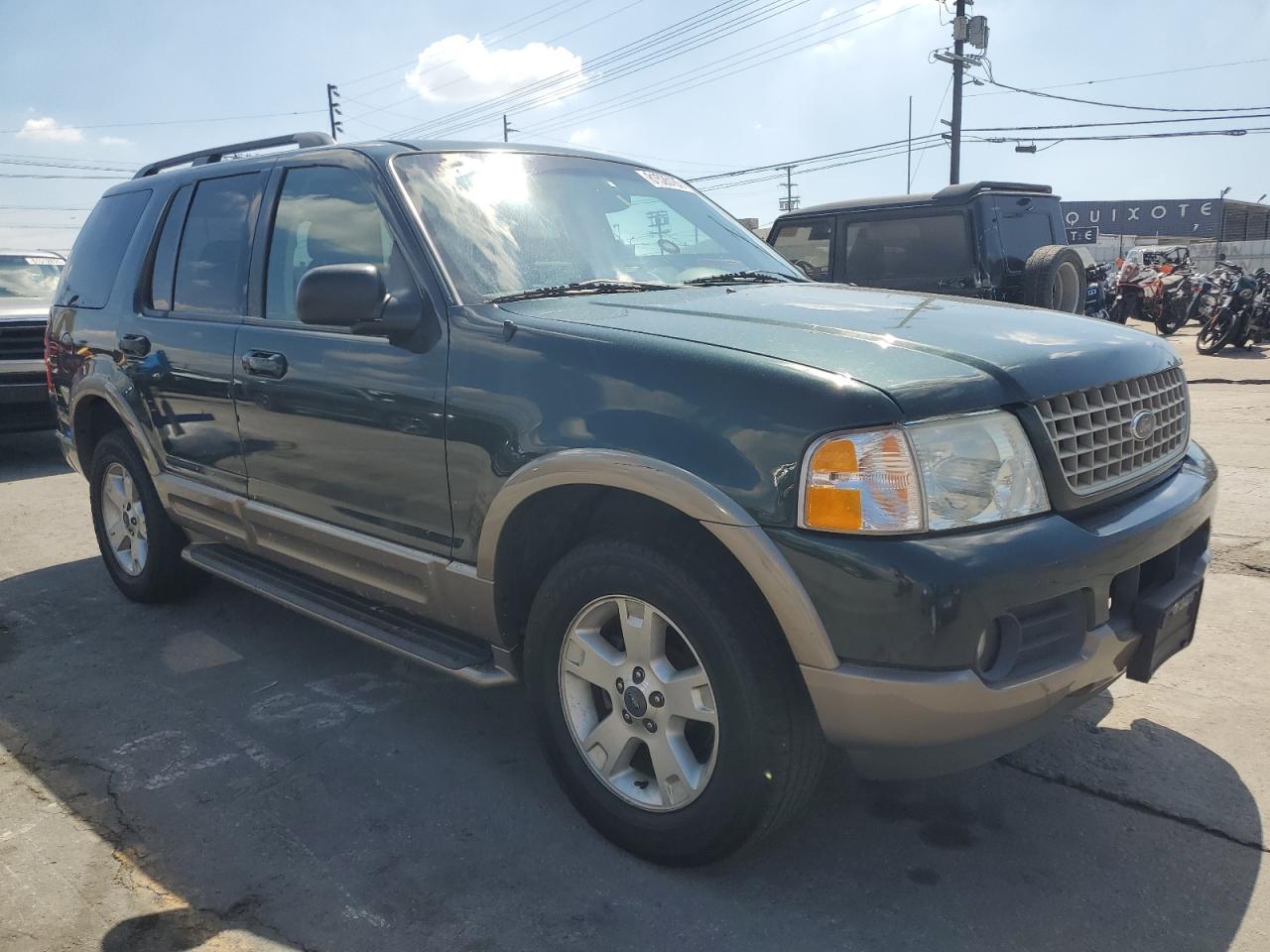 2003 Ford Explorer Eddie Bauer Green vin: 1FMZU64W63ZB16067