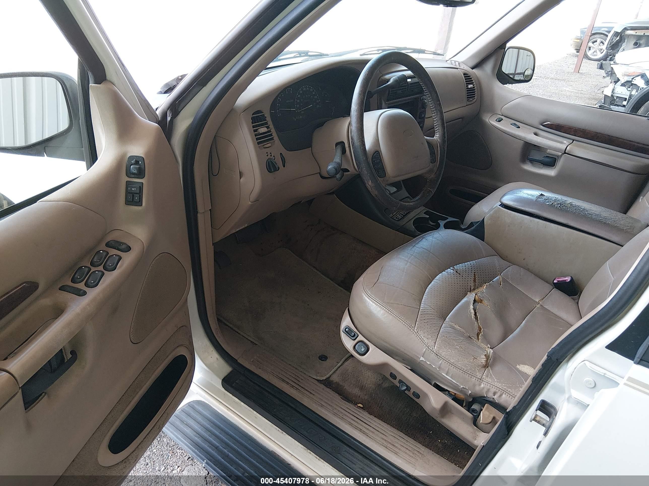 2001 Ford Explorer Limited White vin: 1FMZU65P21ZA70645
