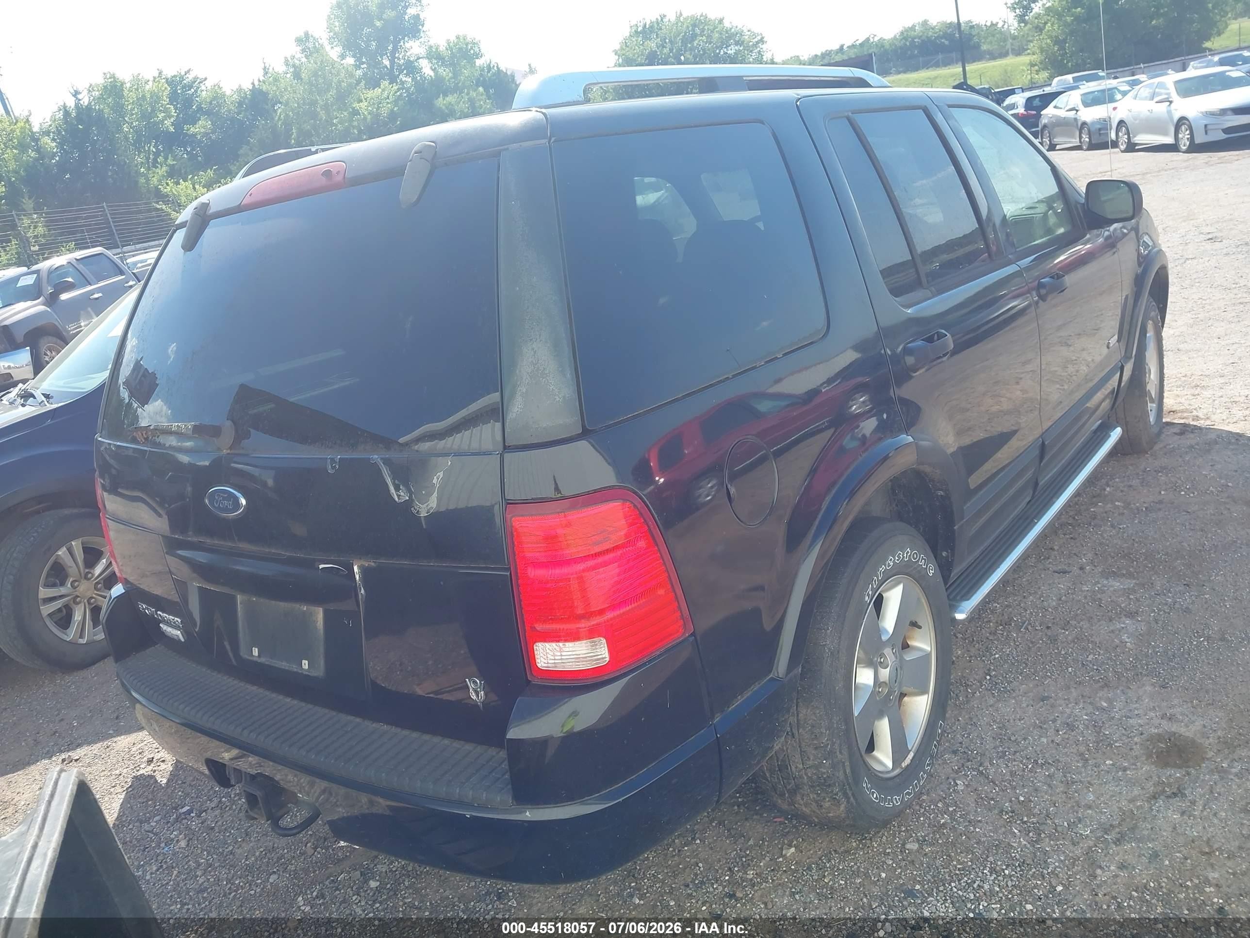 2003 Ford Explorer Limited Black vin: 1FMZU65W63UC09554