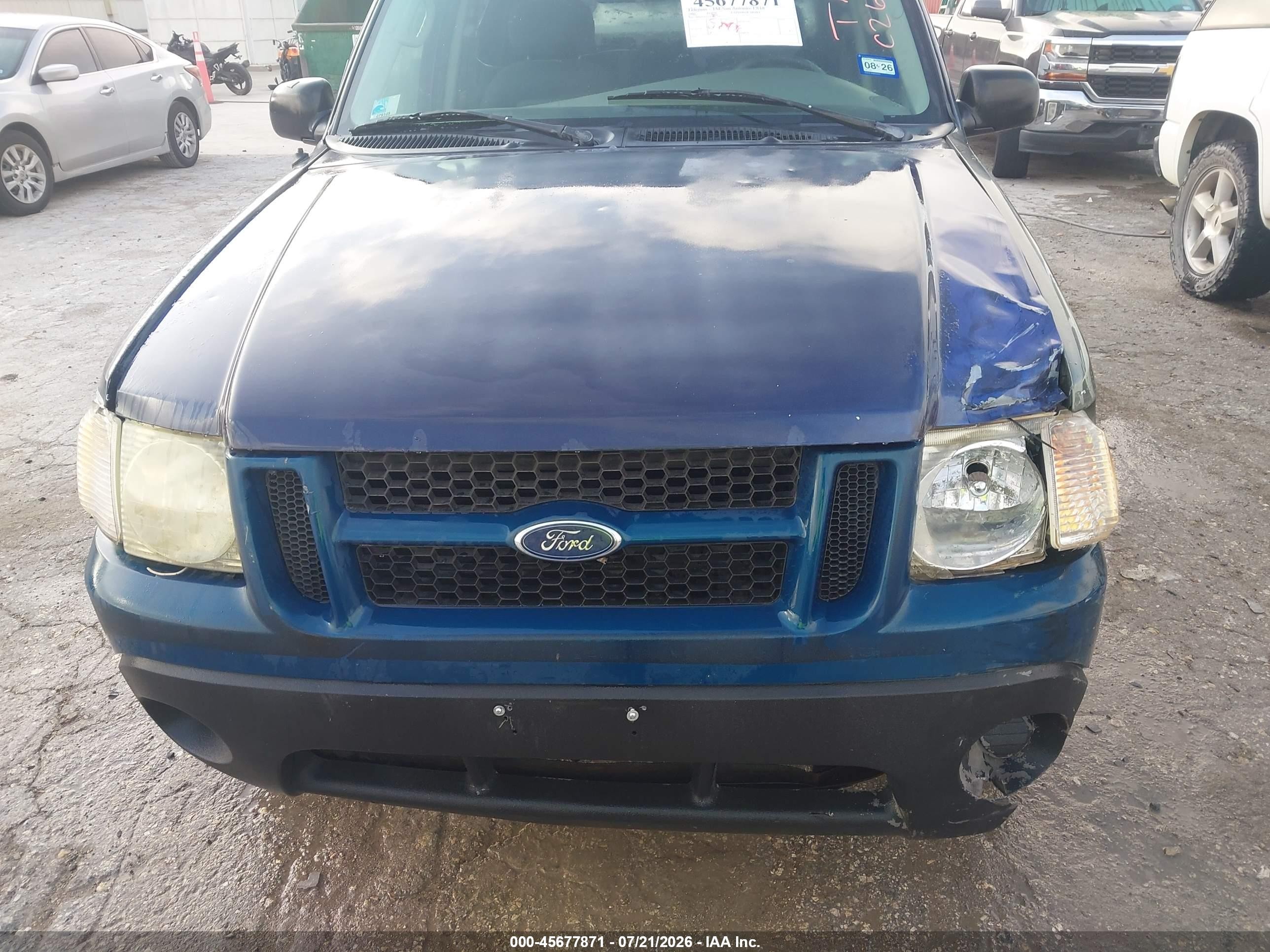 2003 Ford Explorer Sport Trac Xls/xlt Blue vin: 1FMZU67E03UC26273
