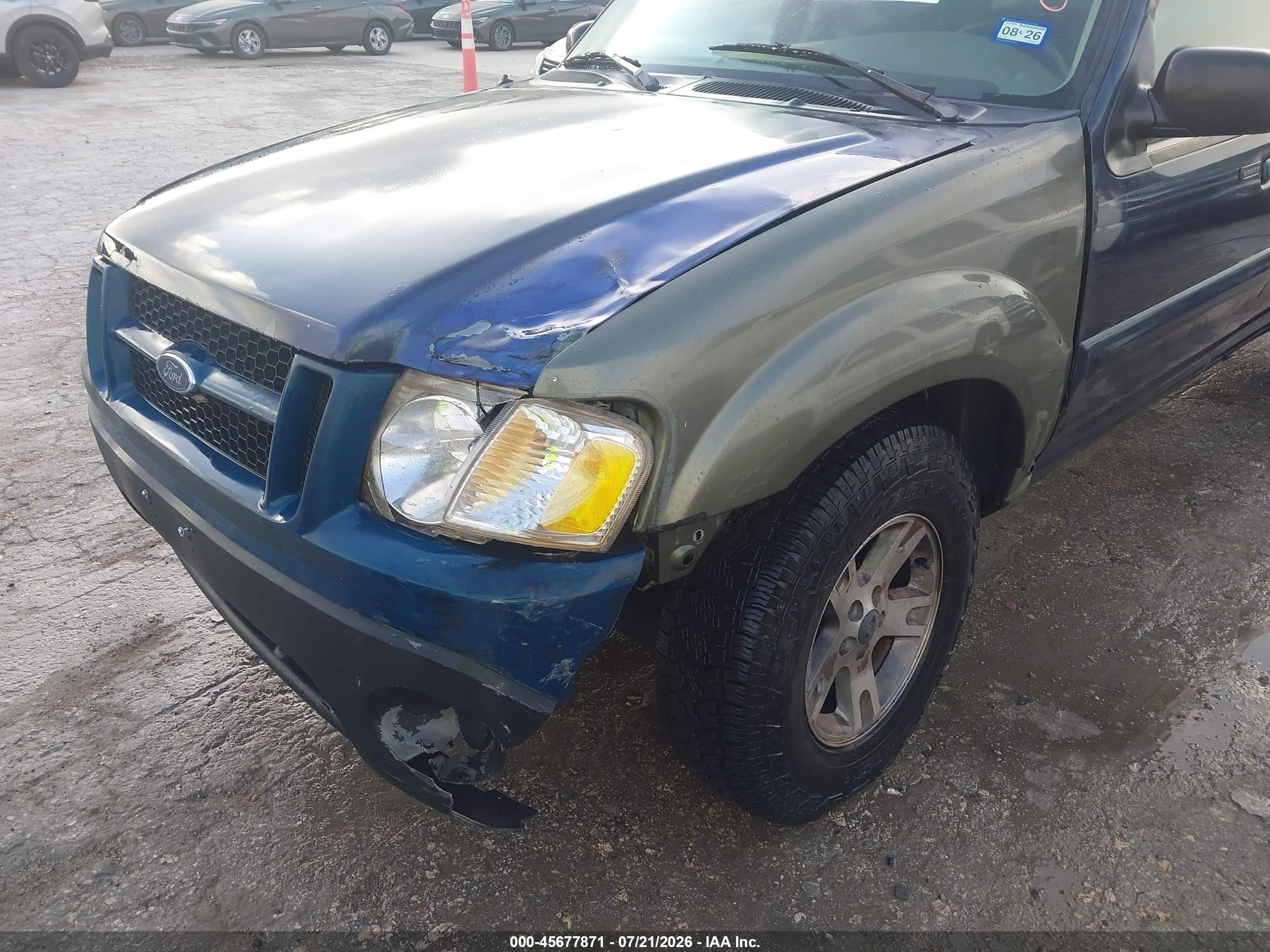 2003 Ford Explorer Sport Trac Xls/xlt Blue vin: 1FMZU67E03UC26273