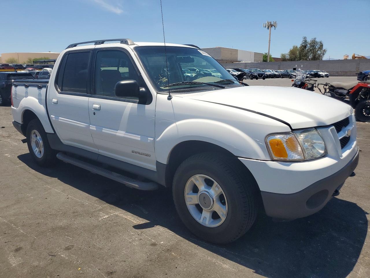 2001 Ford Explorer Sport Trac White vin: 1FMZU67E11UB95757