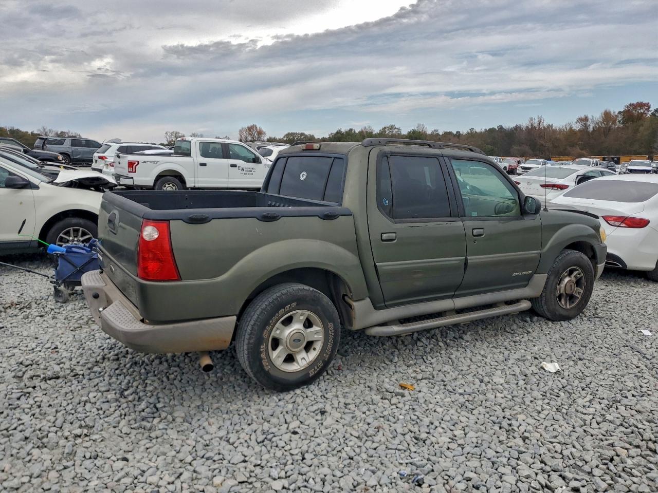 2001 Ford Explorer Sport Trac Green vin: 1FMZU67E11UC22472