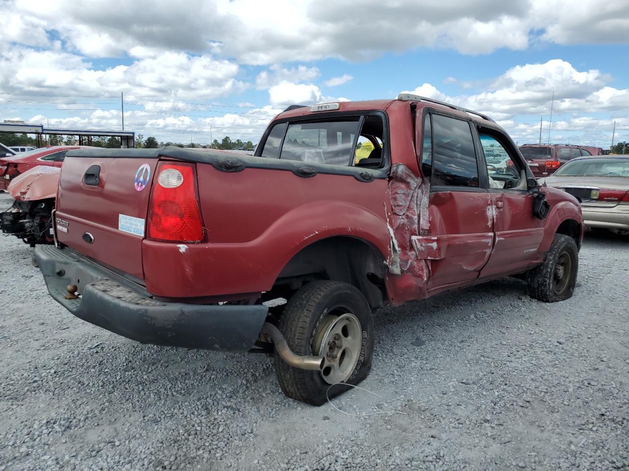 2002 Ford Explorer Sport Trac Red vin: 1FMZU67E12UD54181