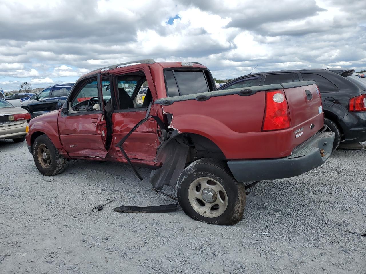 2002 Ford Explorer Sport Trac Red vin: 1FMZU67E12UD54181