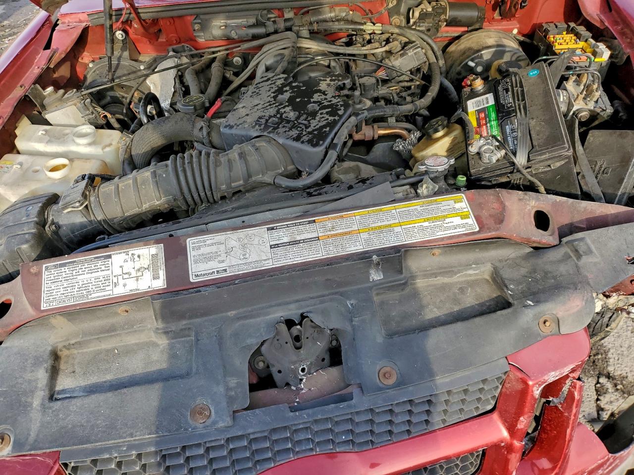 2002 Ford Explorer Sport Trac Red vin: 1FMZU67E22UC39086