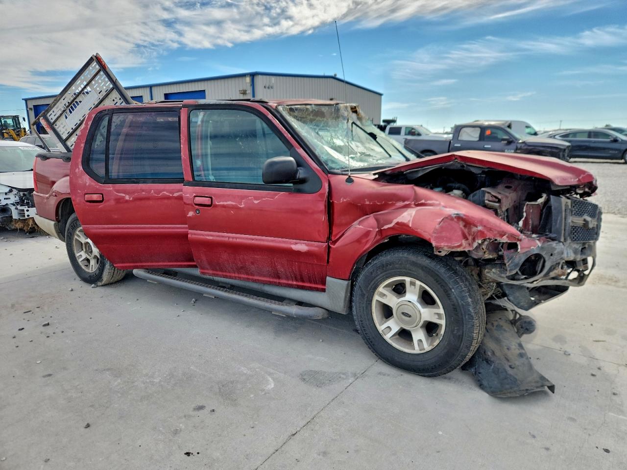 2003 Ford Explorer Sport Trac Red vin: 1FMZU67E23UC07935